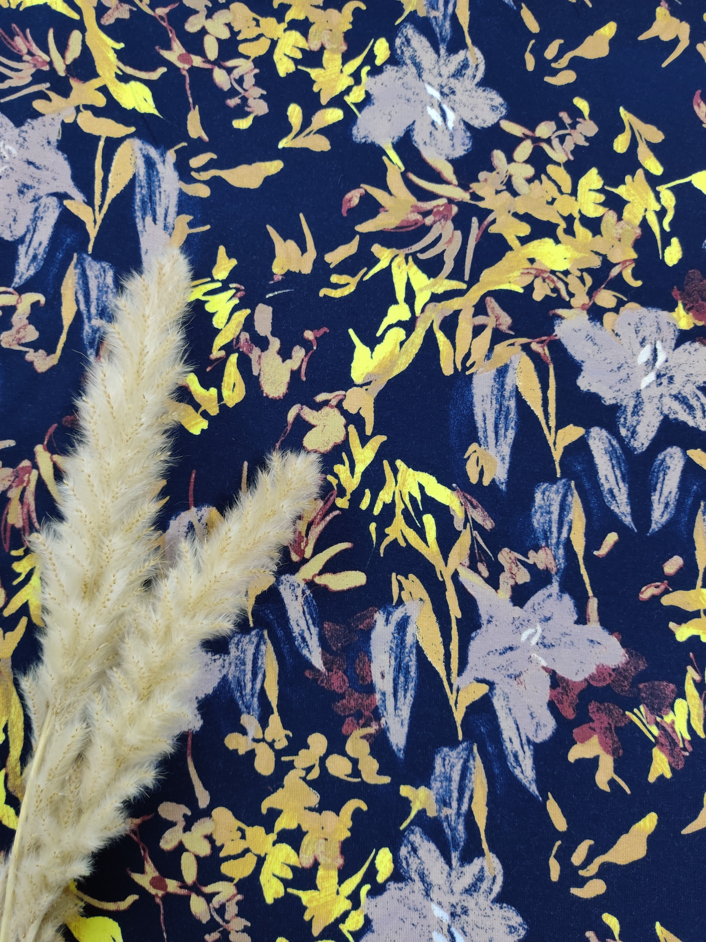 Jersey prenium luxe frisée - Bleu marine