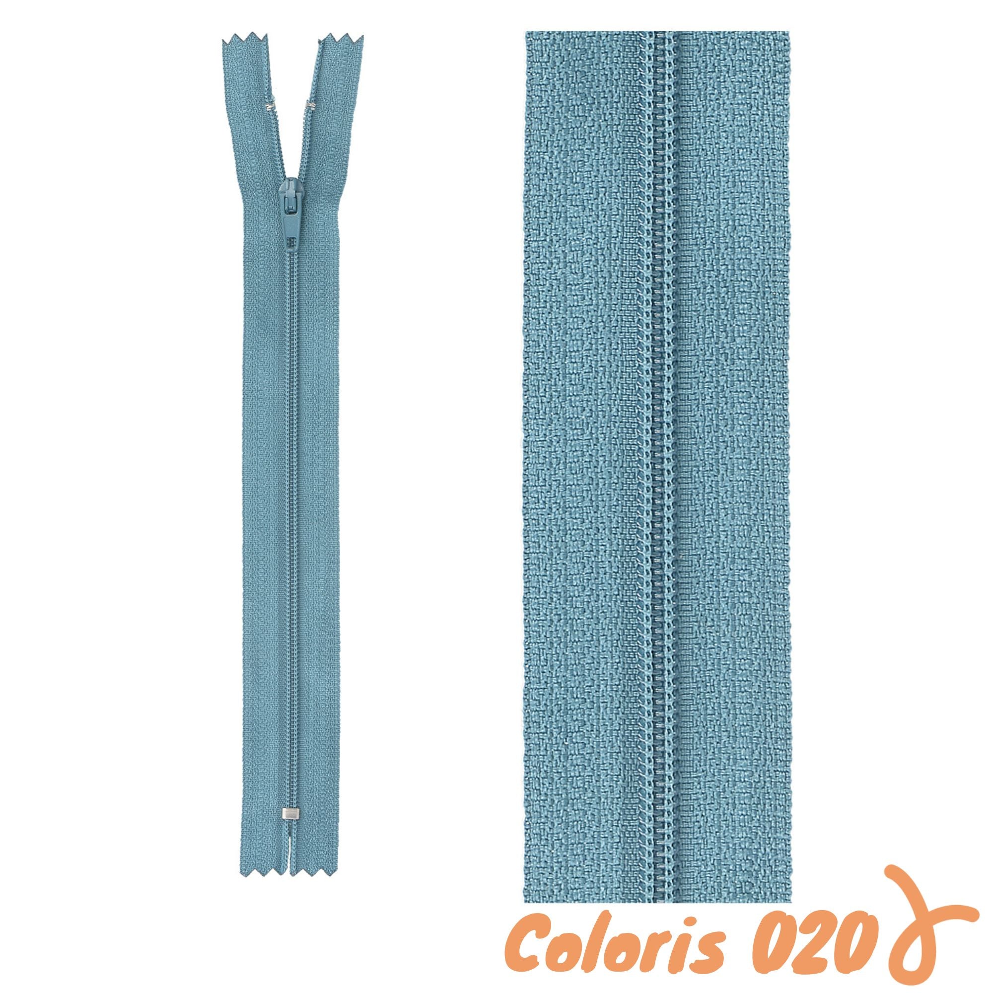 Zip non-séparable - 18 cm