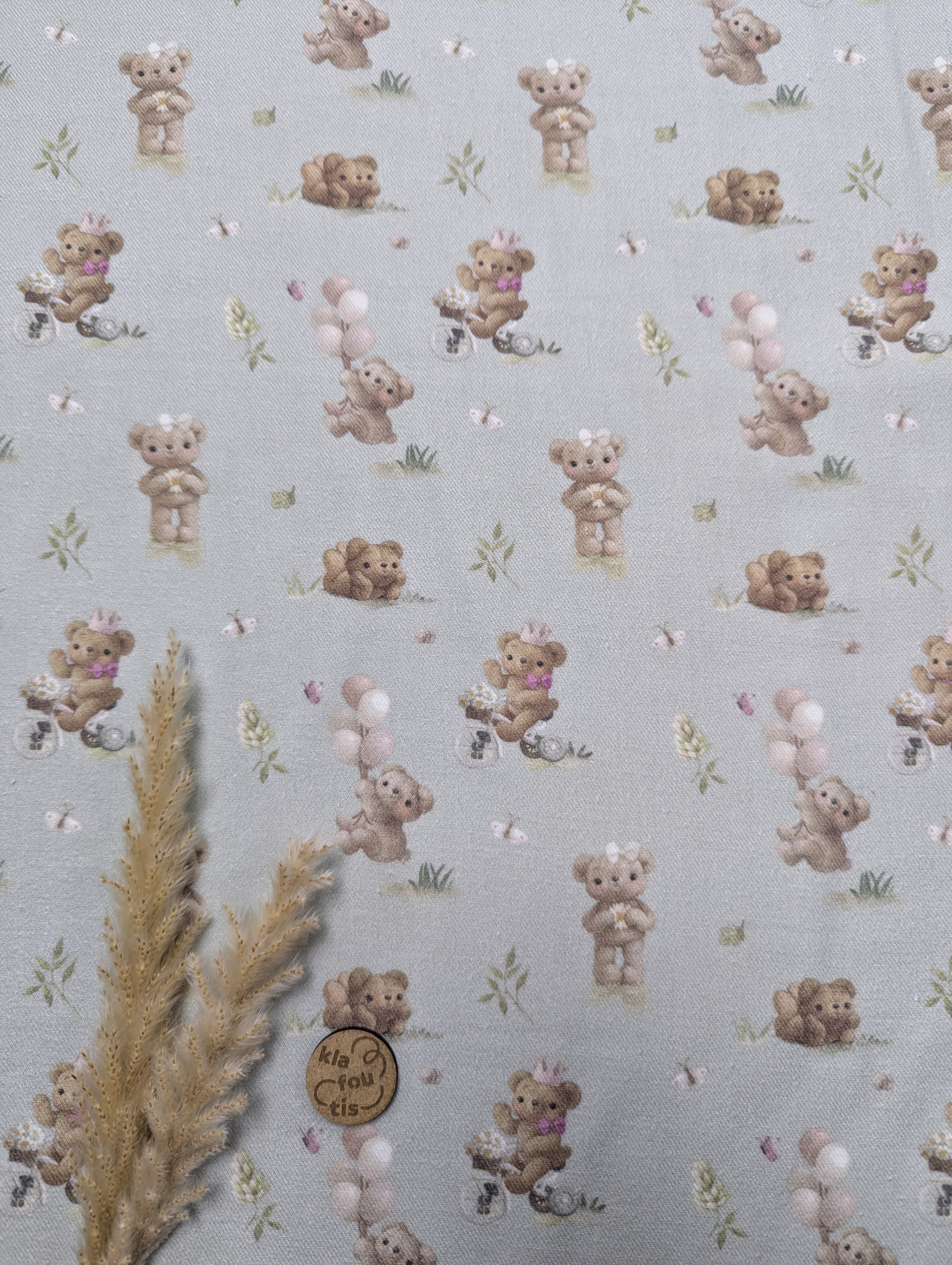 Flanelle de coton - petits ours tout doux
