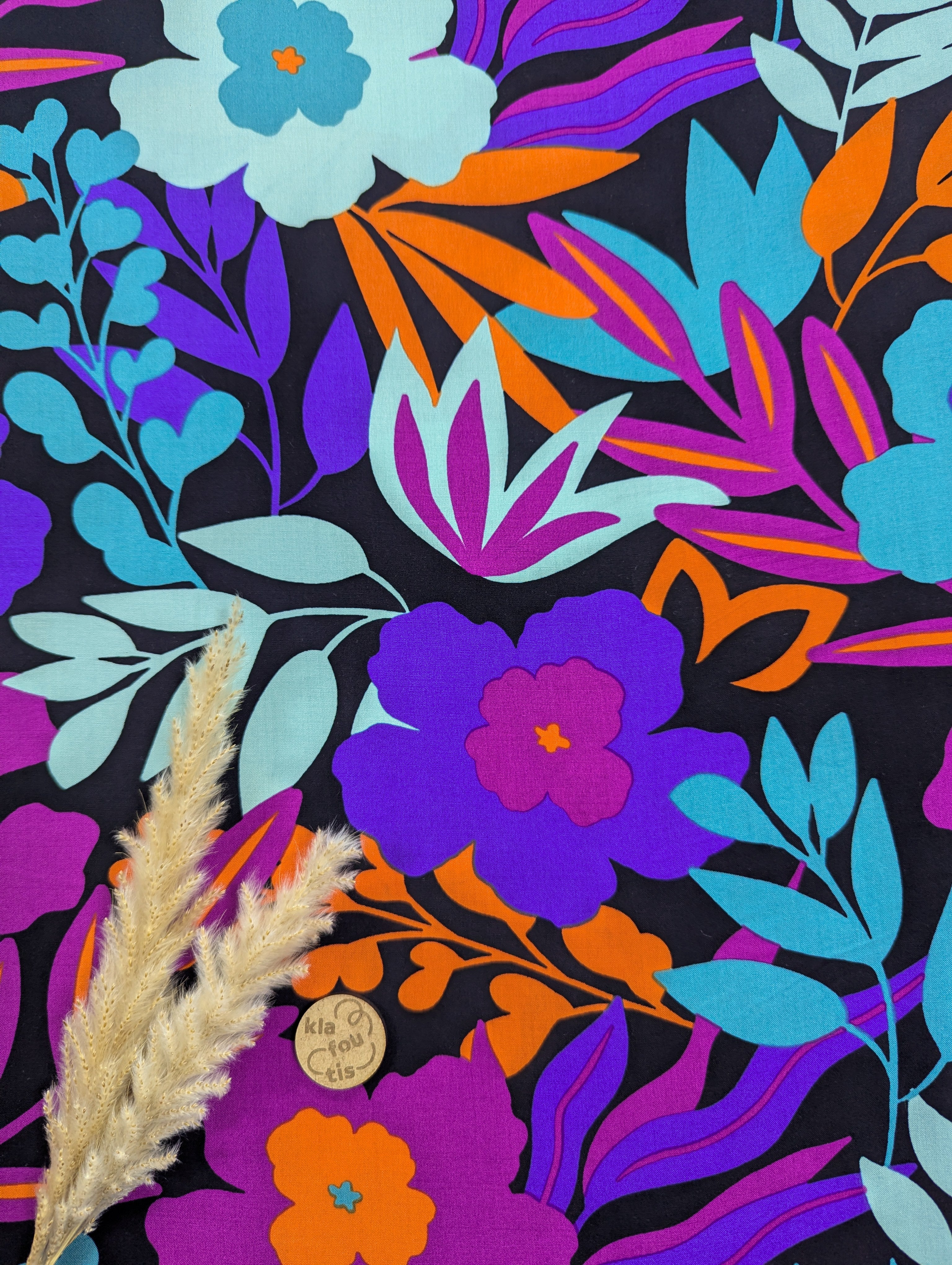 Popeline de viscose EcoVero - Tropicana