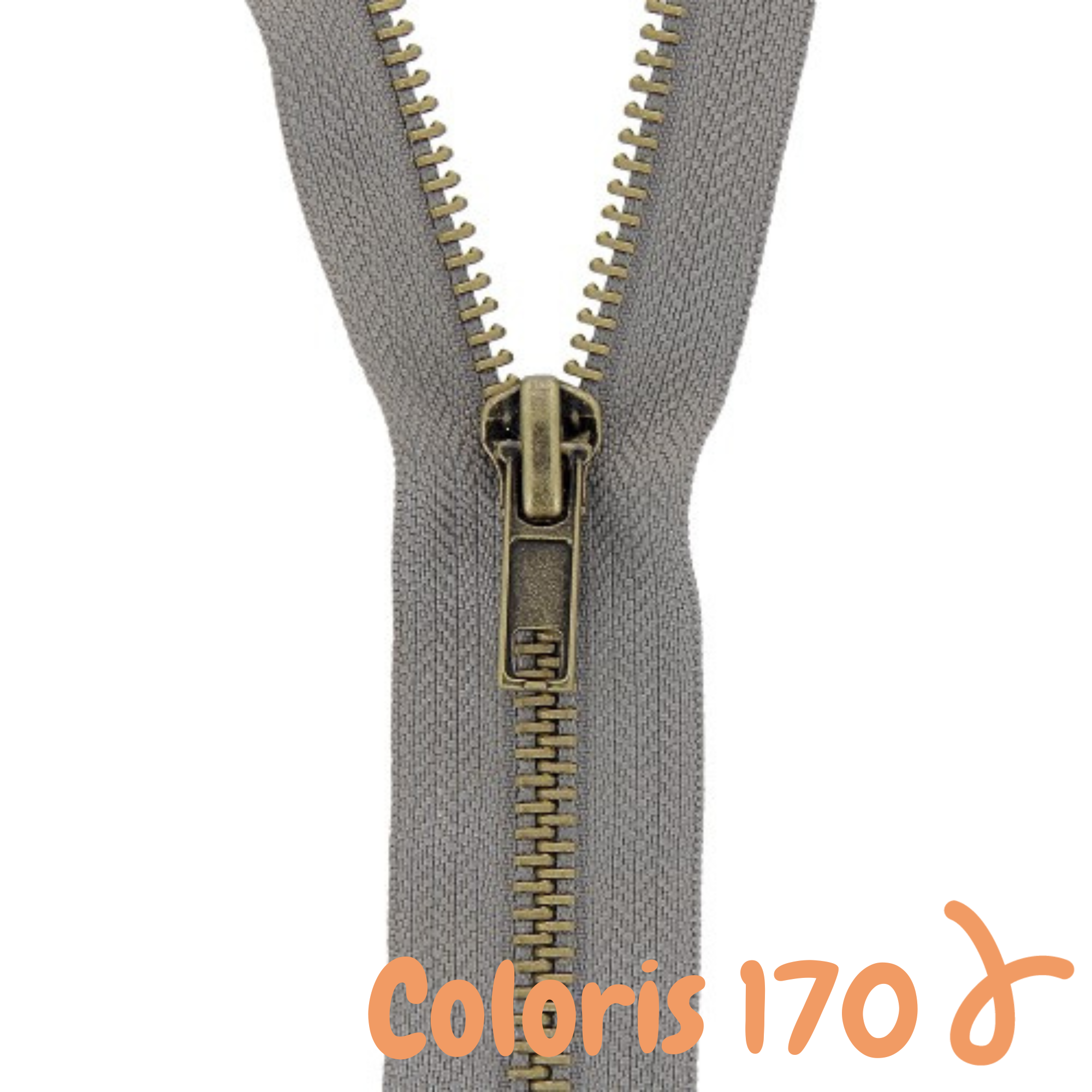 Zip métal séparable - 35 cm