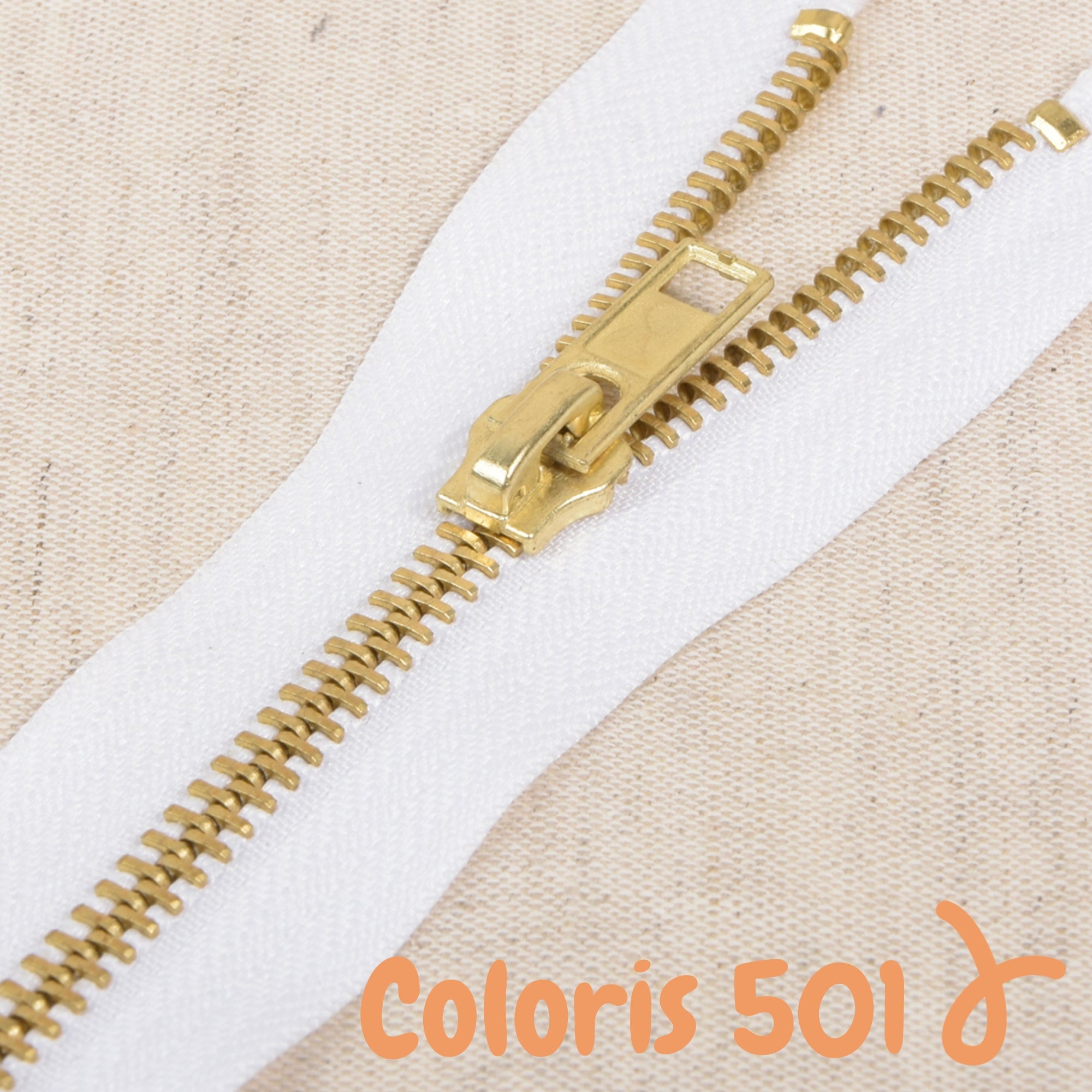 Zip métal séparable - 55 cm