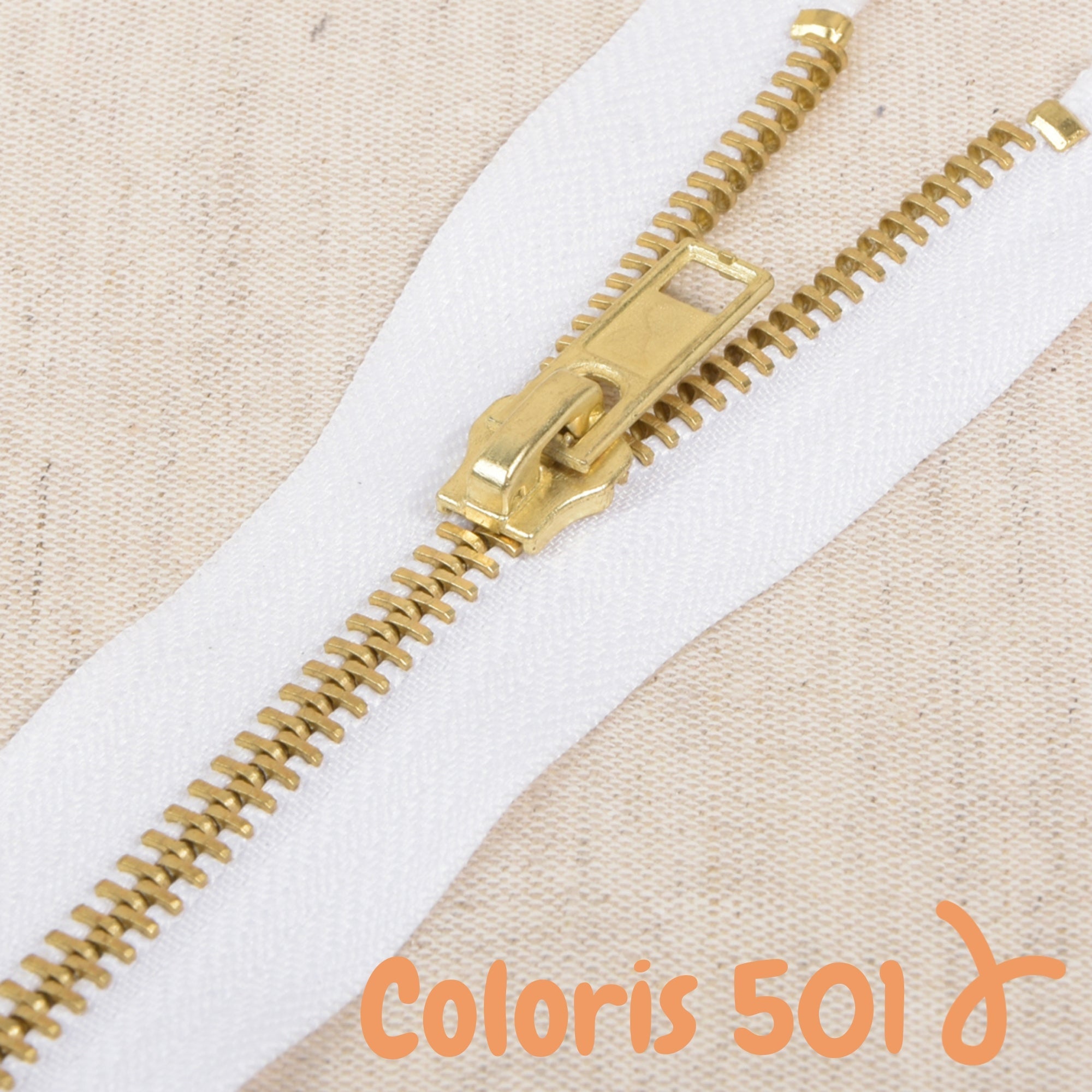 Zip métal séparable - 80 cm