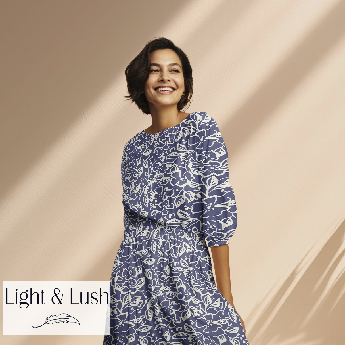 Twill de viscose - Fleur de minuit