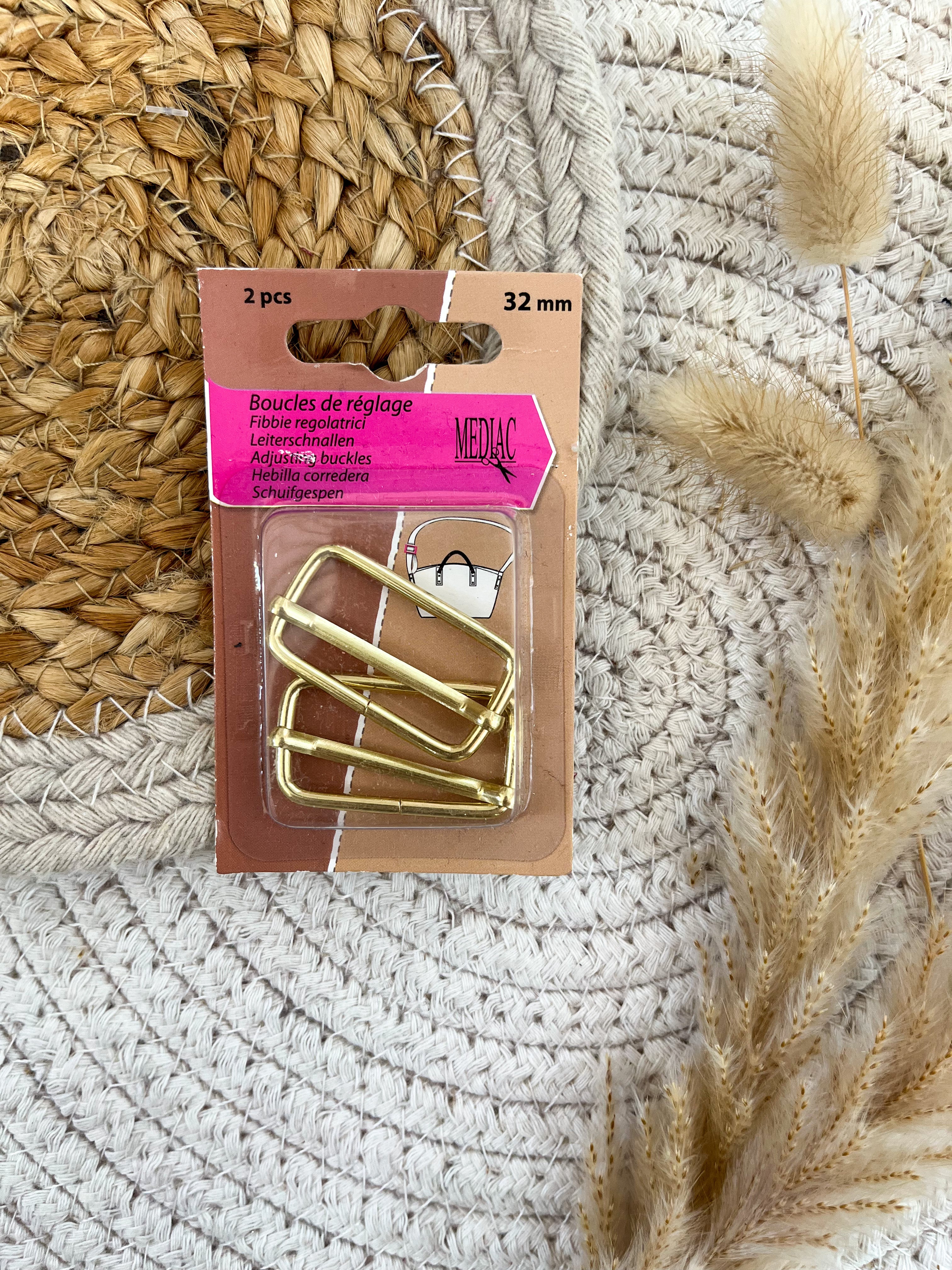 Boucles de réglage 32 mm - plusieurs coloris