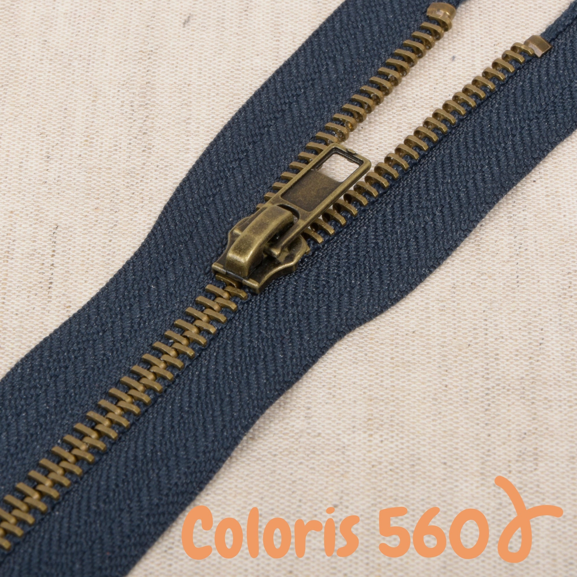 Zip métal séparable - 50 cm