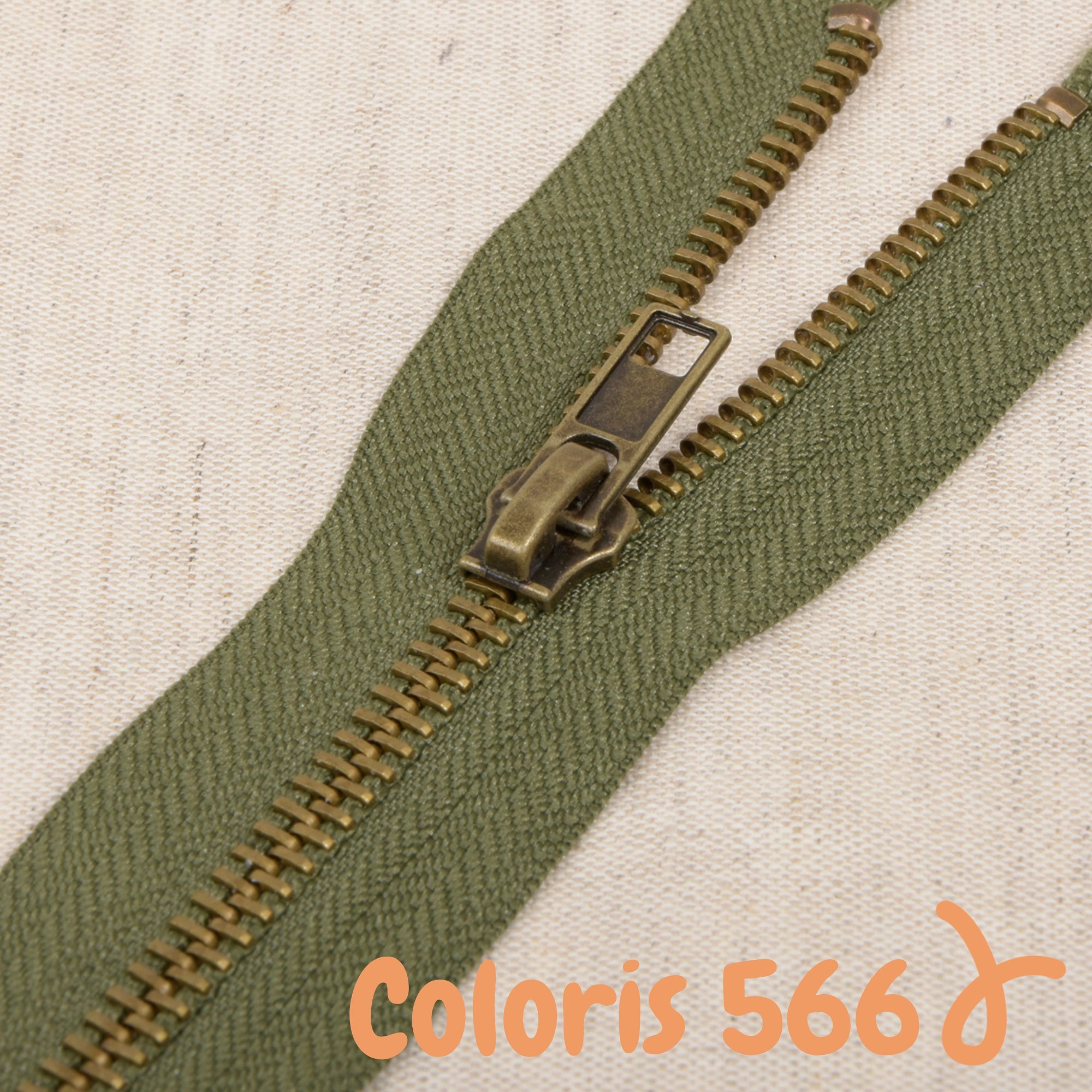 Zip métal séparable - 55 cm