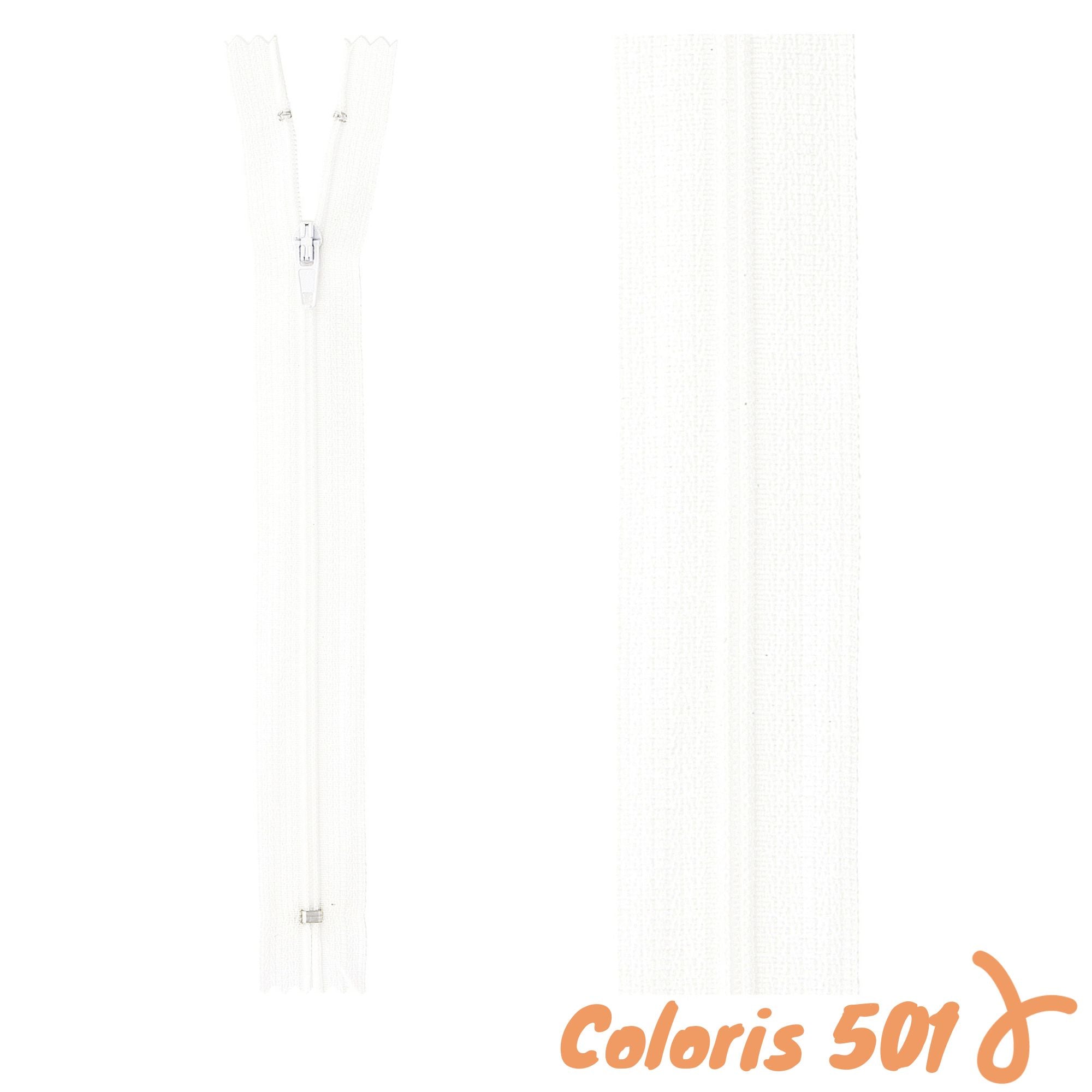 Zip non-séparable - 55 cm