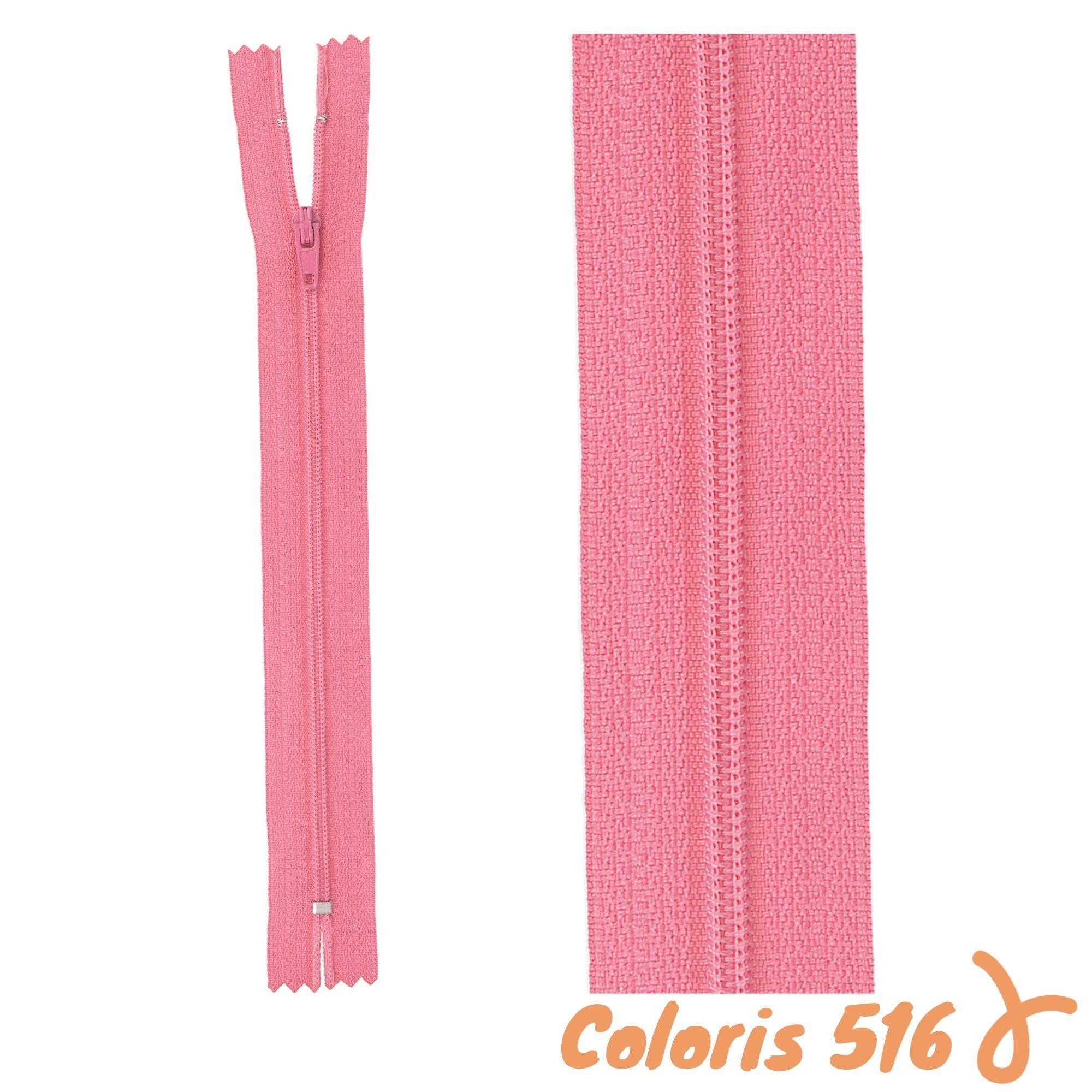 Zip non-séparable - 15 cm