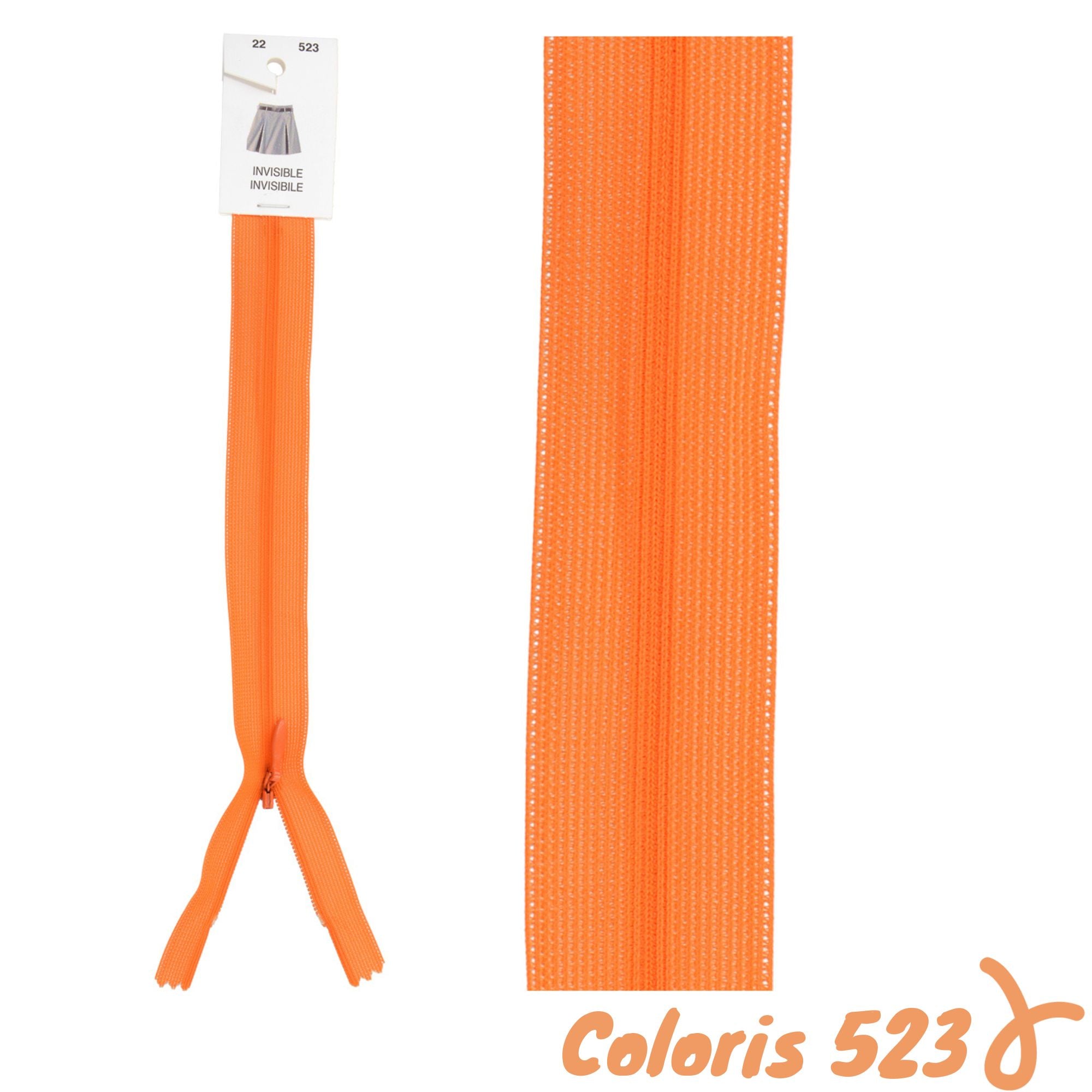 Zip invisibles réglables - 40 à 60 cm