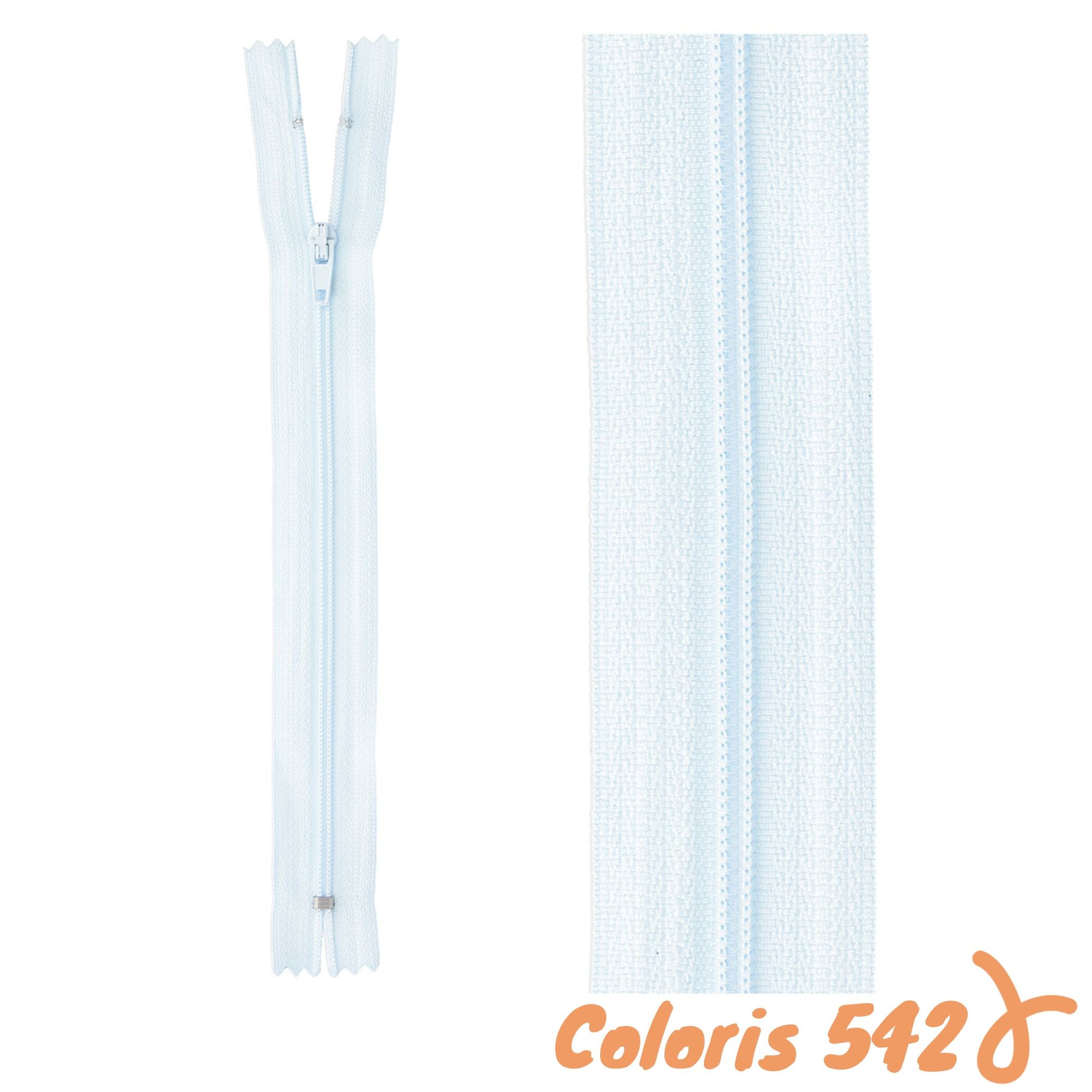 Zip non-séparable - 18 cm