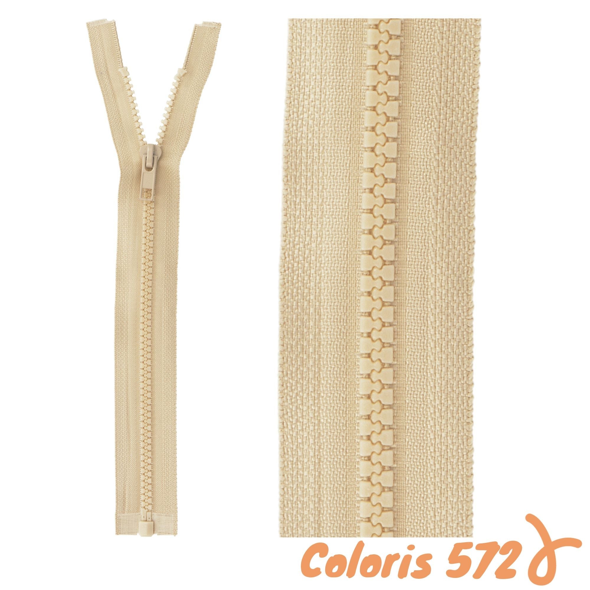 Zip séparable - 60 cm