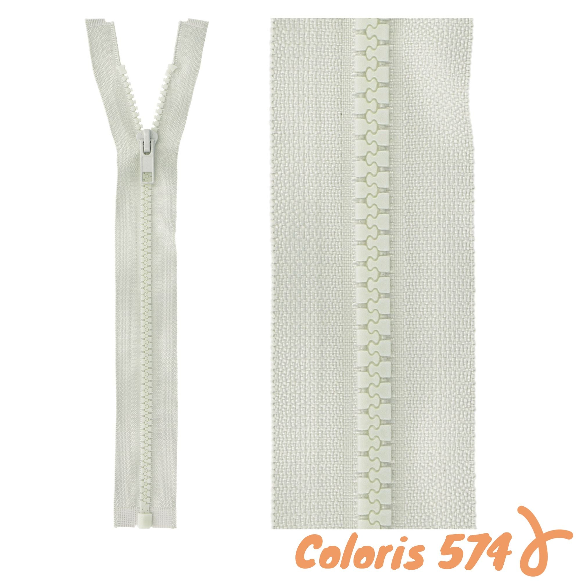 Zip séparable - 55 cm