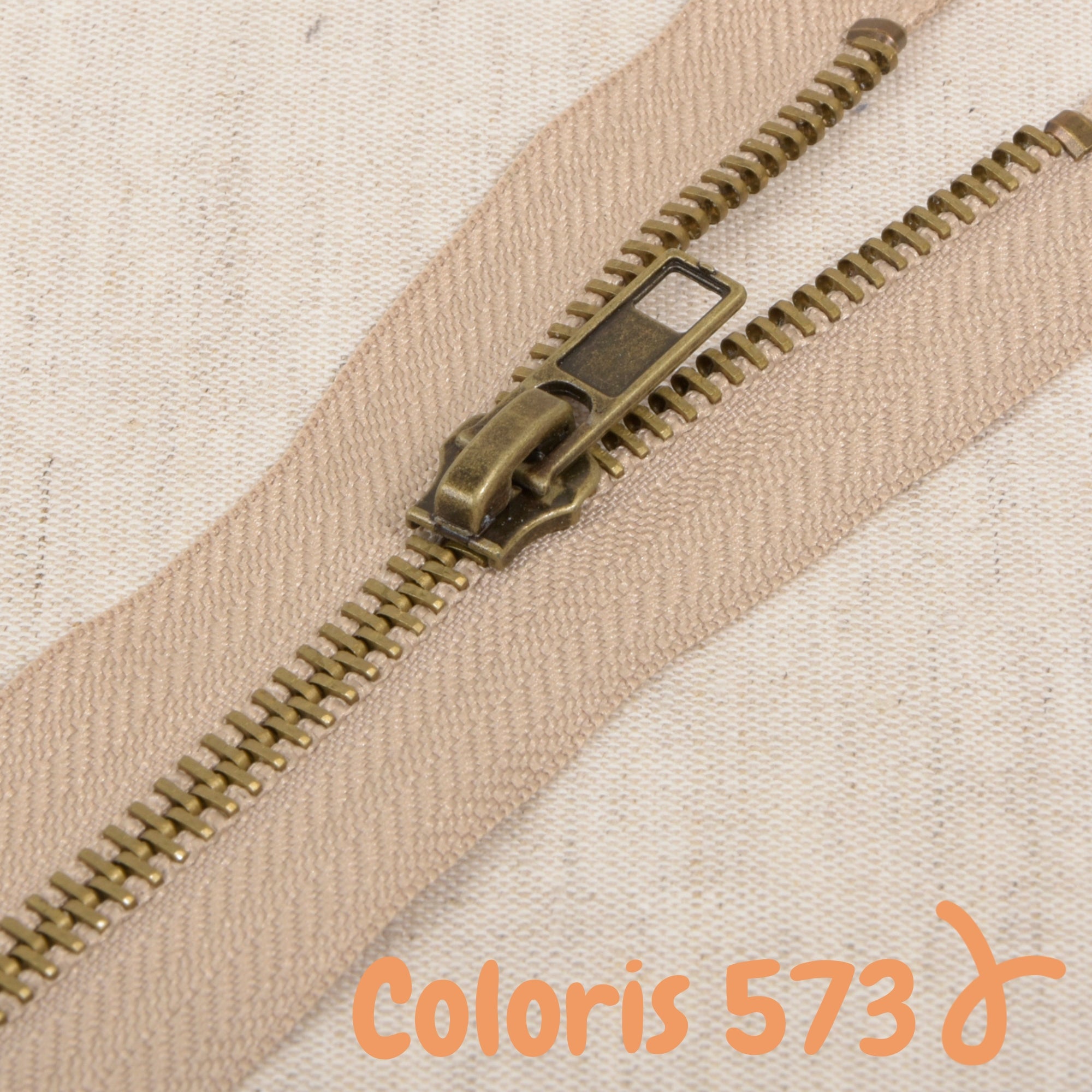 Zip métal séparable - 65 cm