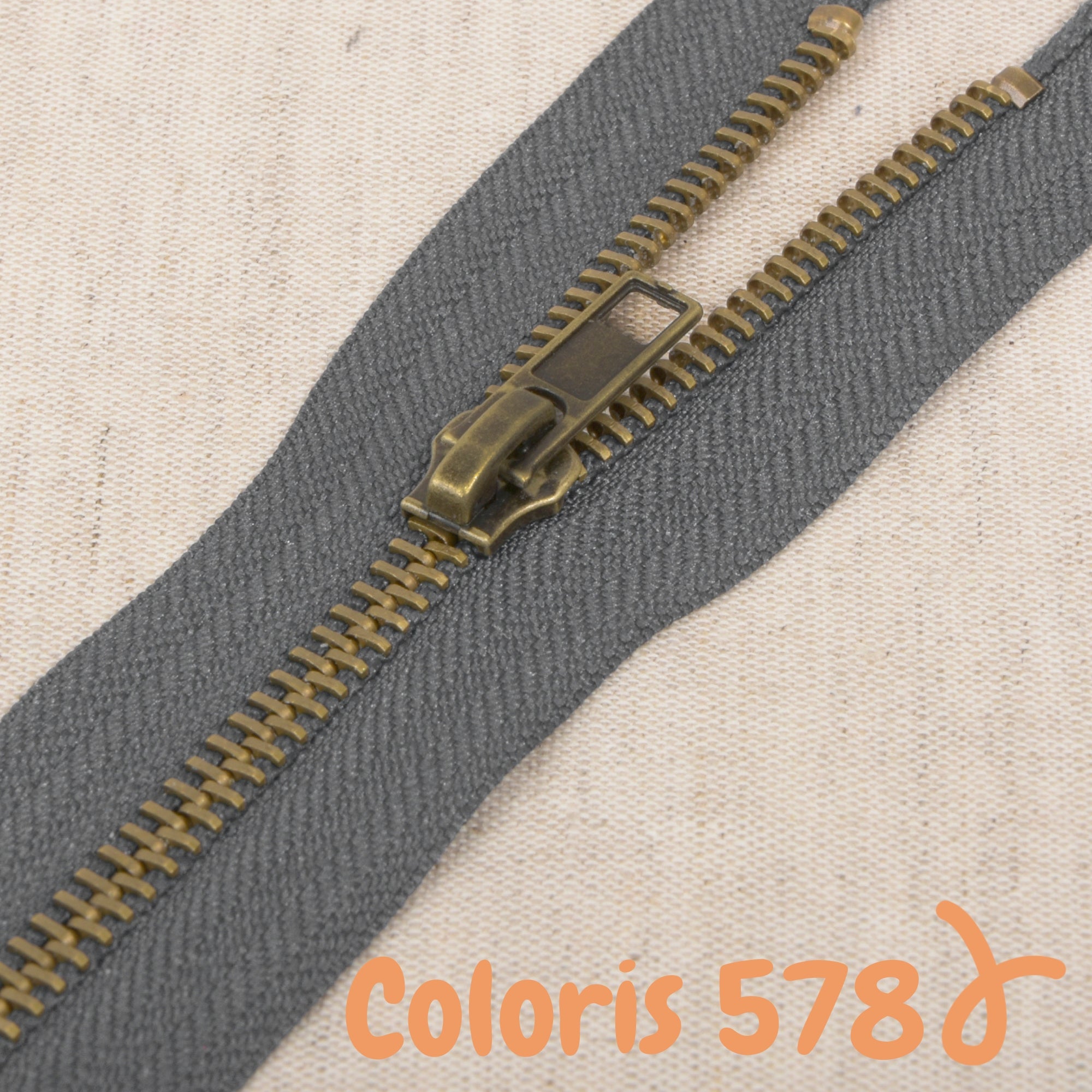 Zip métal séparable - 55 cm