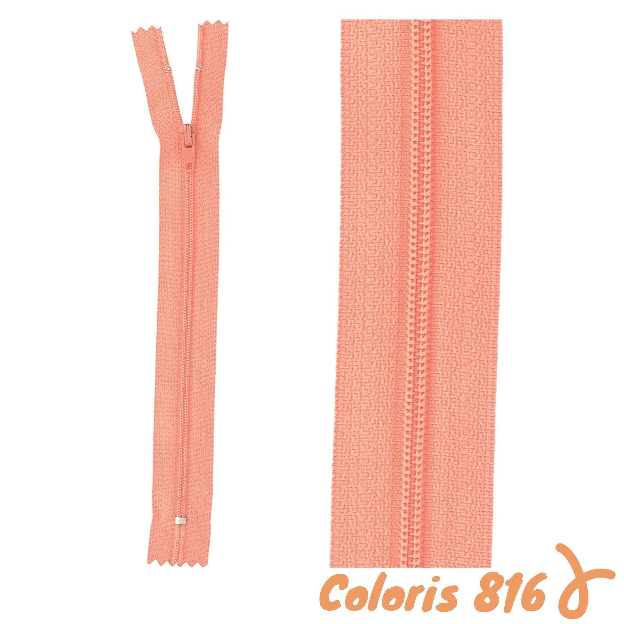 Zip non-séparable - 55 cm