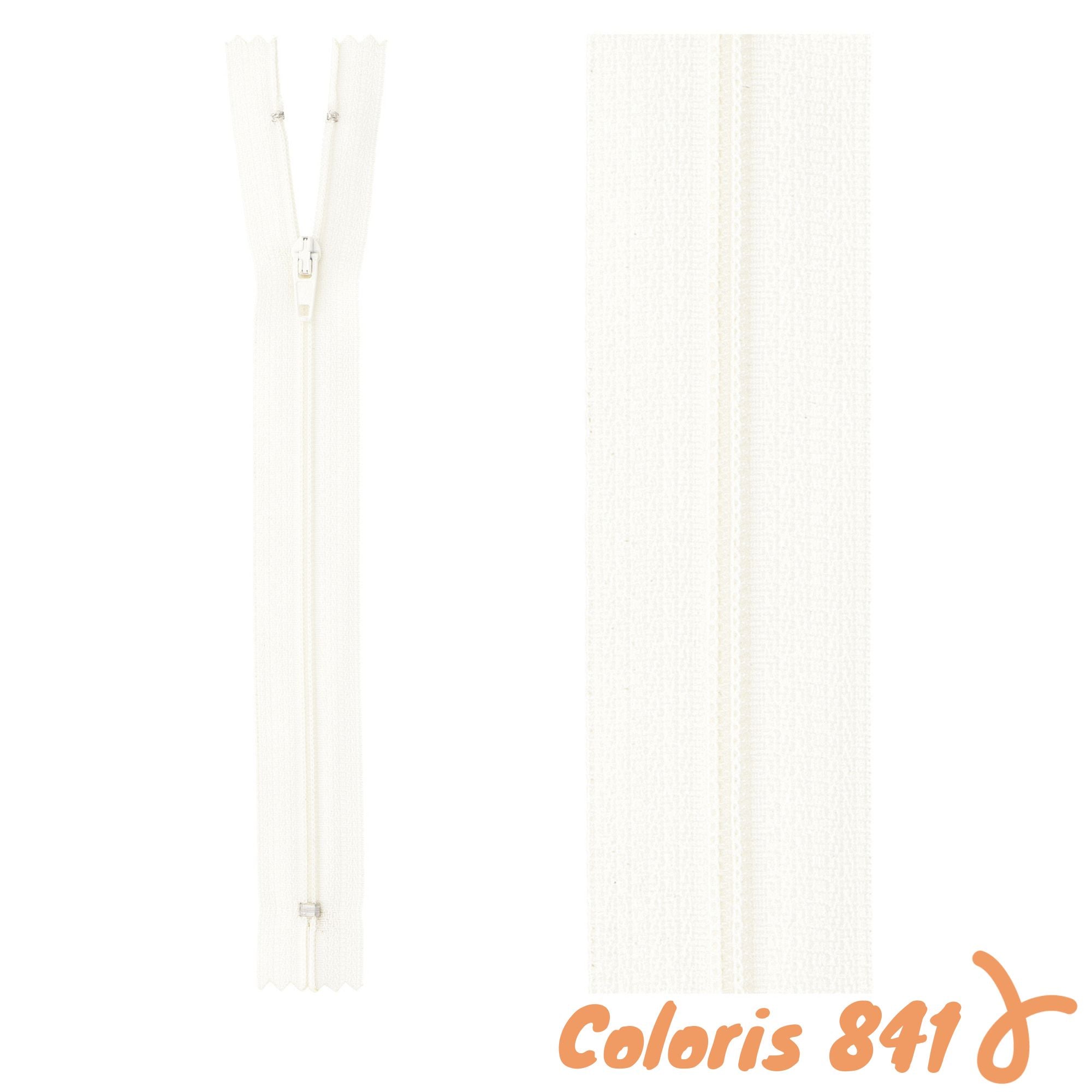 Zip non-séparable - 15 cm