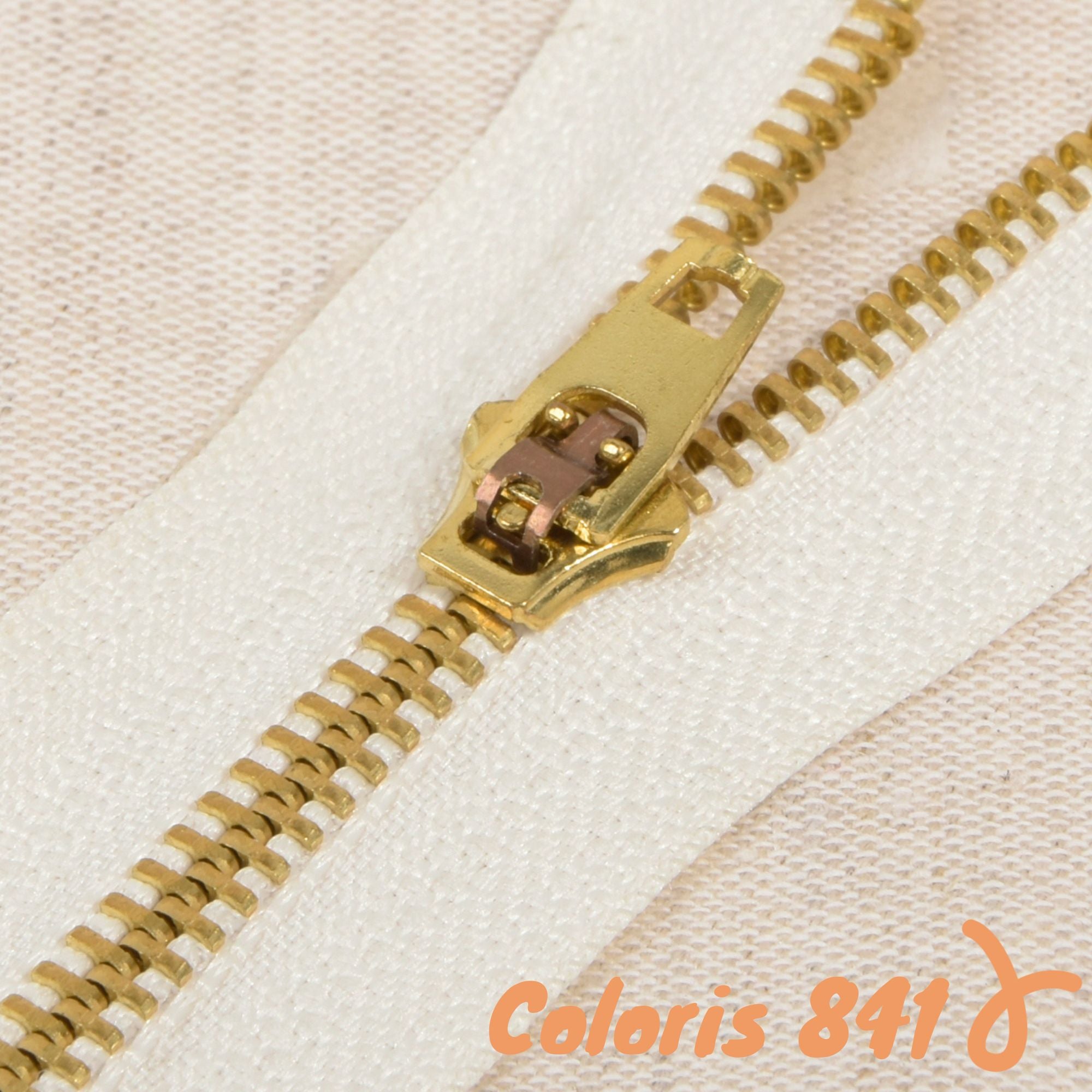 Zip non-séparable métal poche ou pantalon - 10 cm