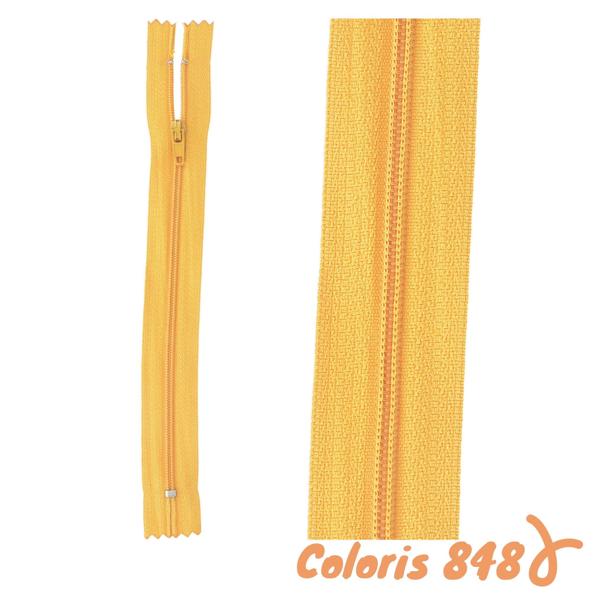 Zip non-séparable - 12 cm