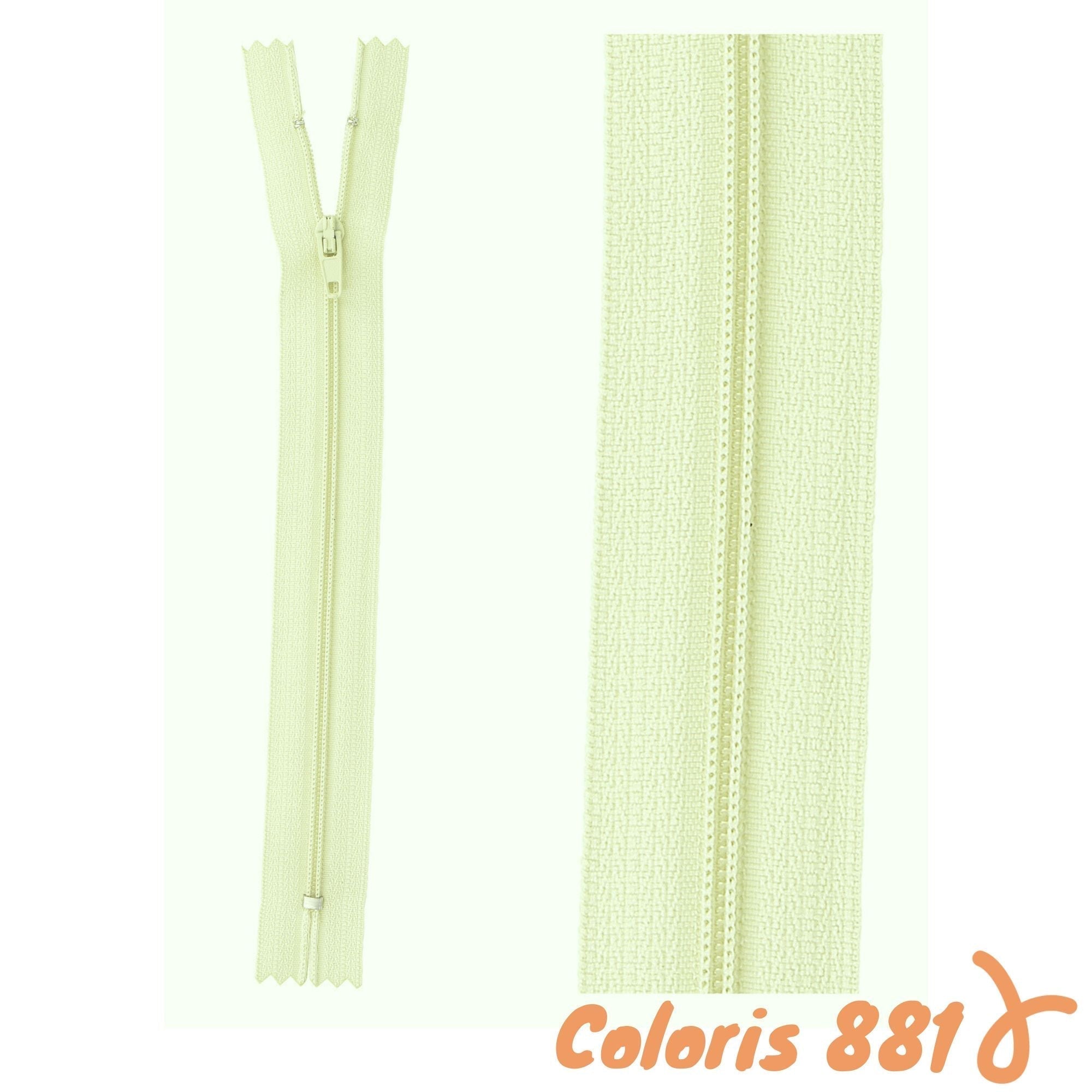 Zip non-séparable - 60 cm