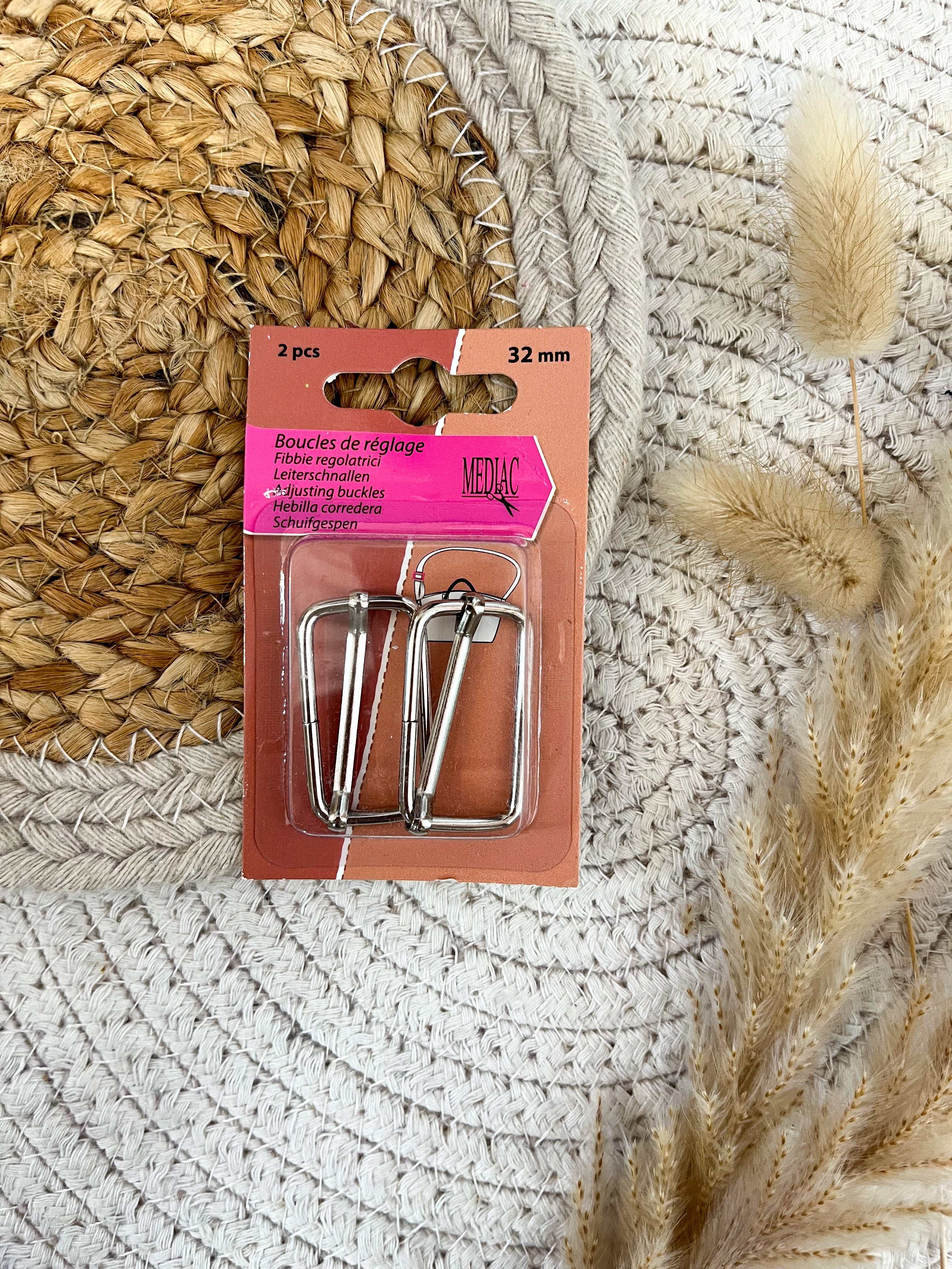 Boucles de réglage 32 mm - plusieurs coloris