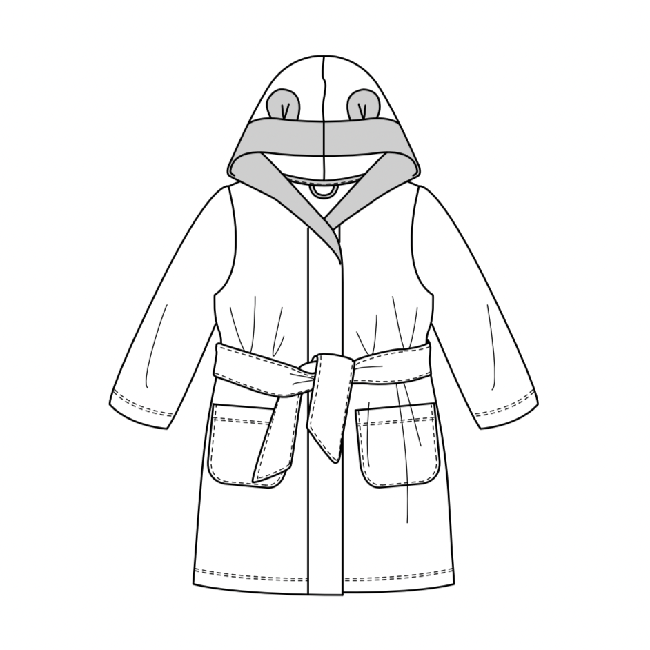 PASTEQUE le peignoir : version enfant 5-12 ans