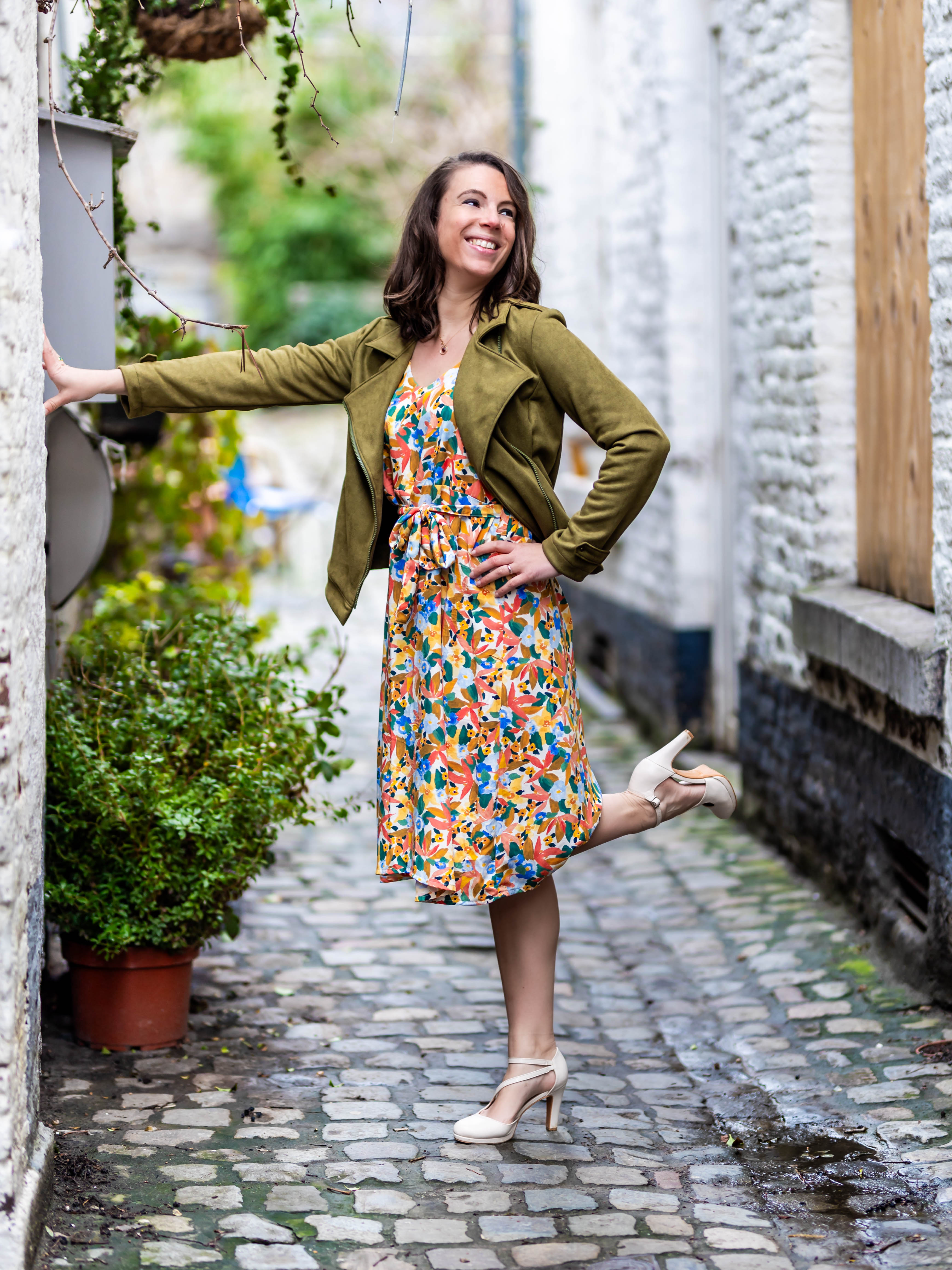 Suédine stretch - Kaki clair