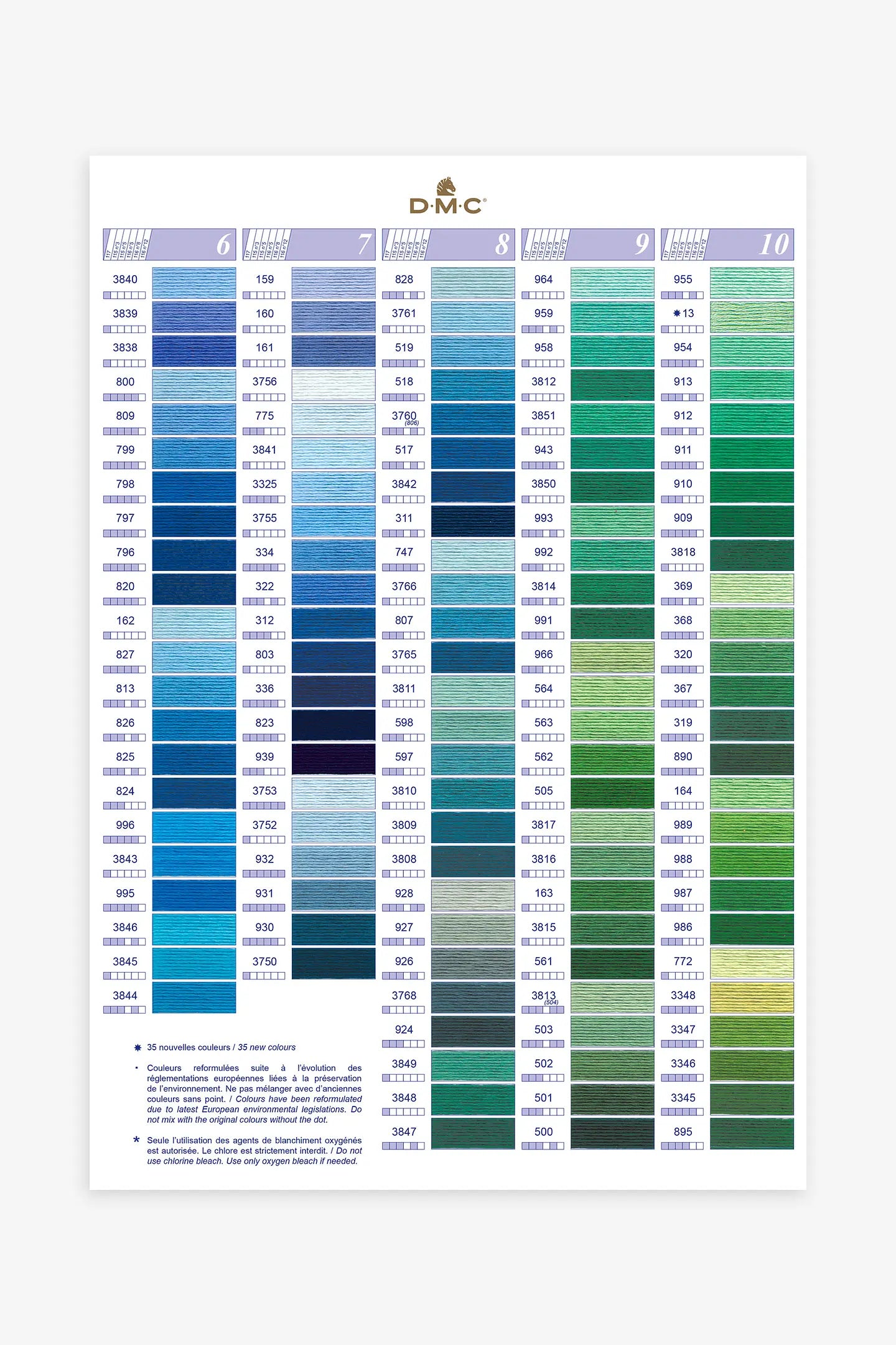 Fil de broderie MDC mouliné - couleur au choix ou assortie à votre tissu