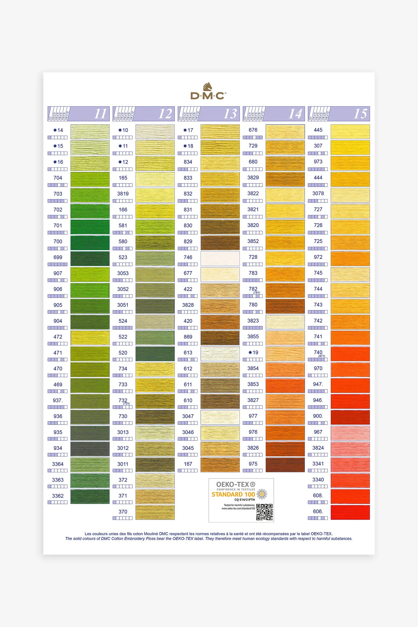 Fil de broderie MDC mouliné - couleur au choix ou assortie à votre tissu