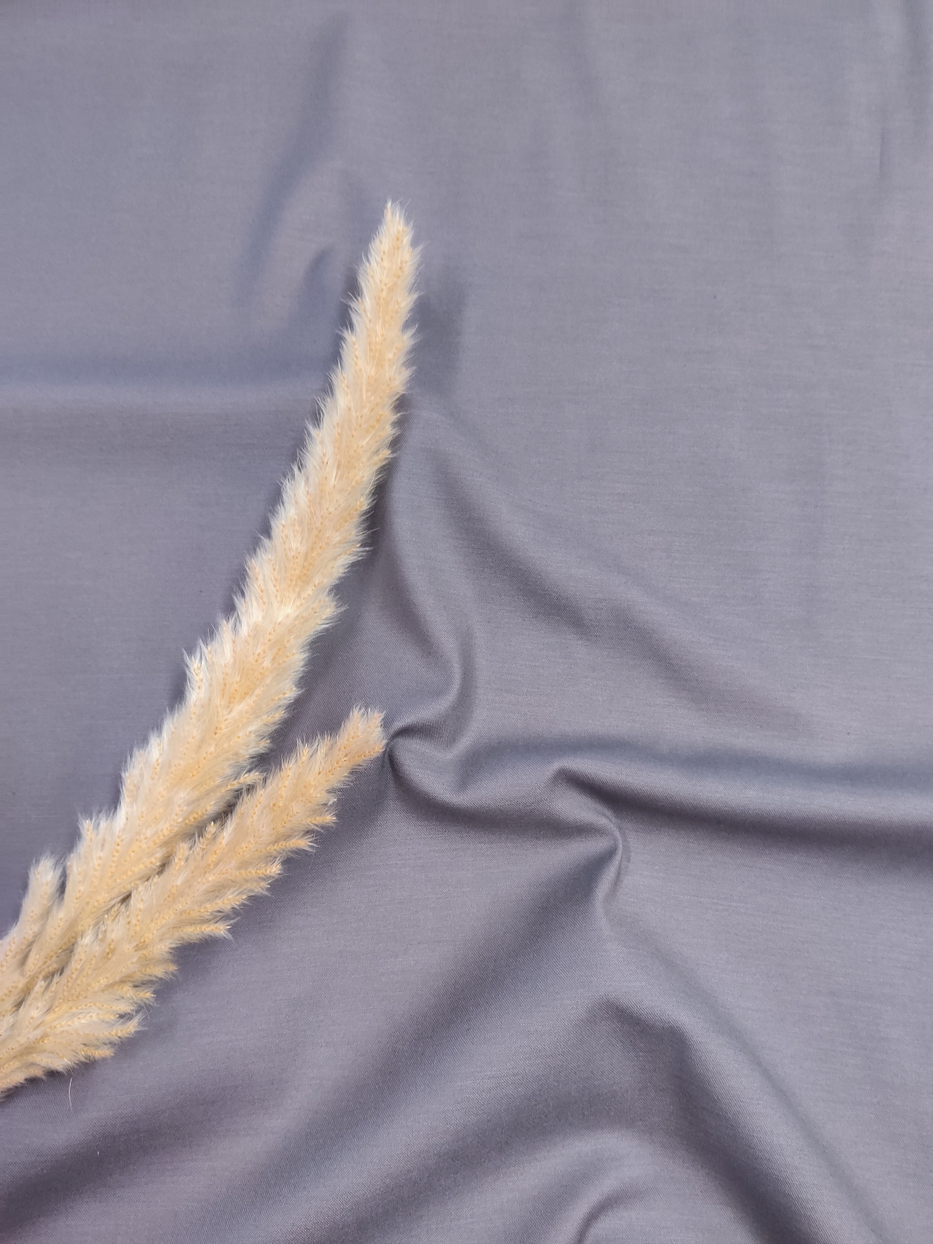 Satin de Coton stretch - Gris anthracite