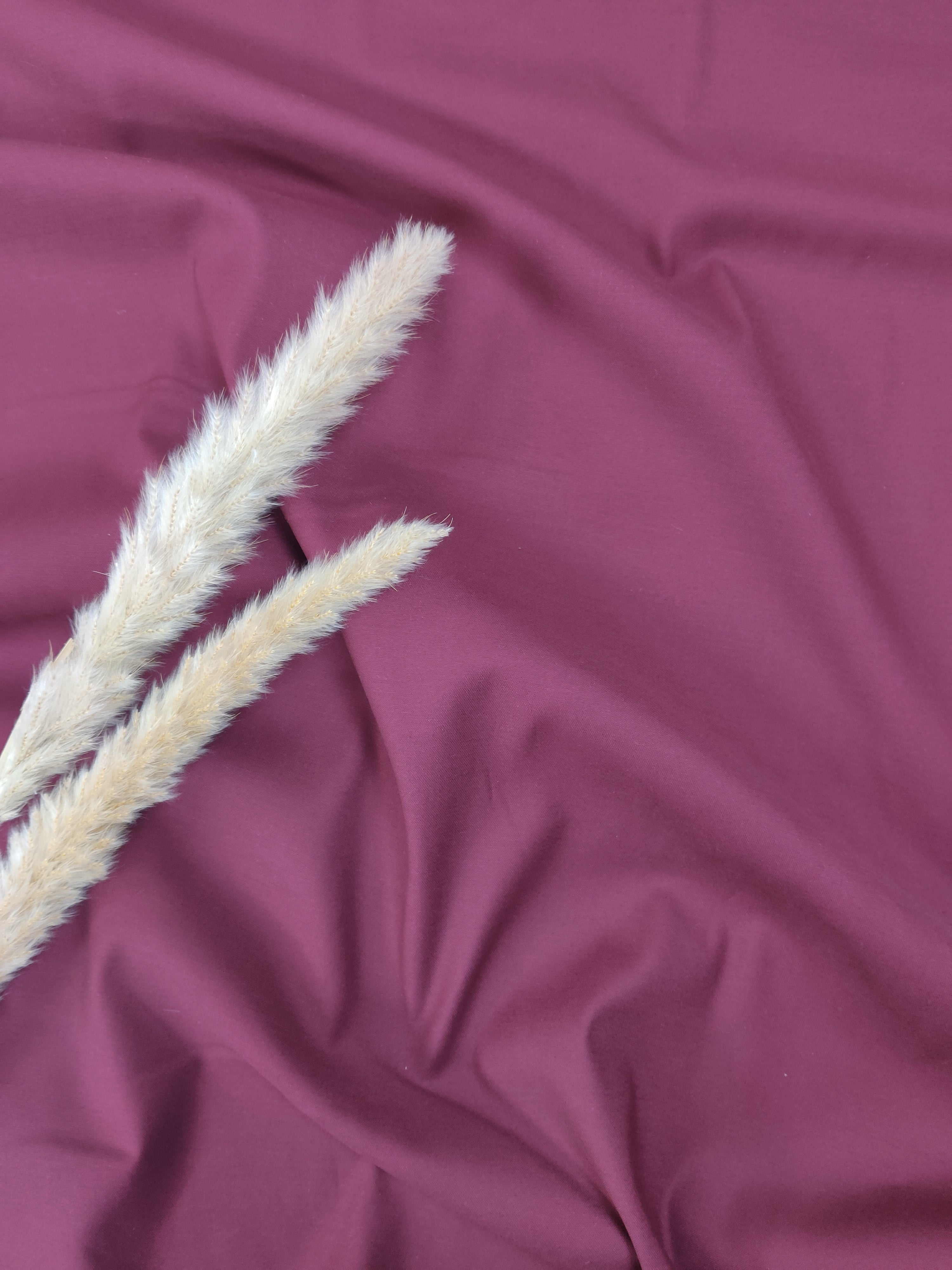 Satin de Coton stretch - Bordeaux