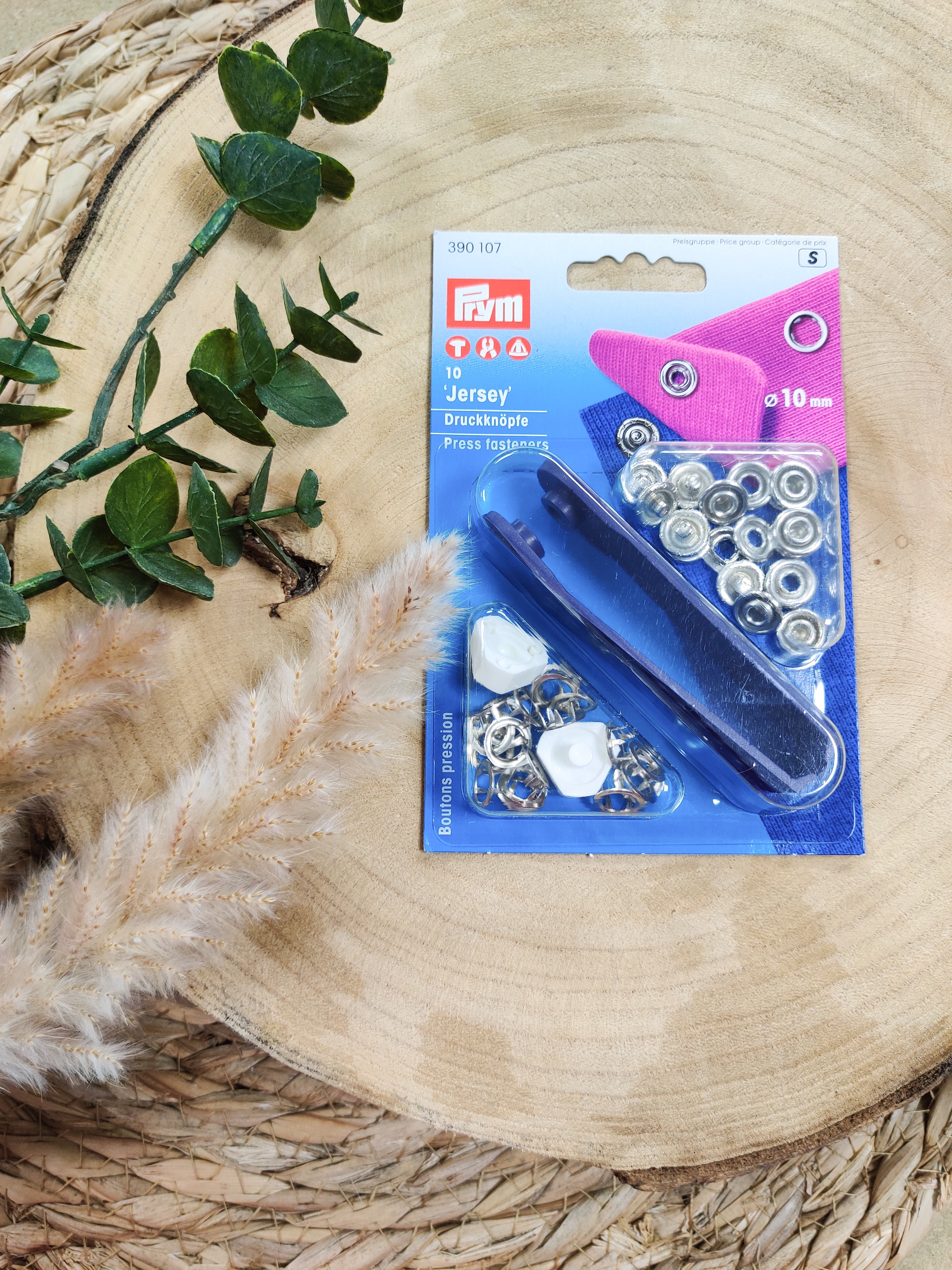 Pressions jersey + outil de pose - anneau en métal