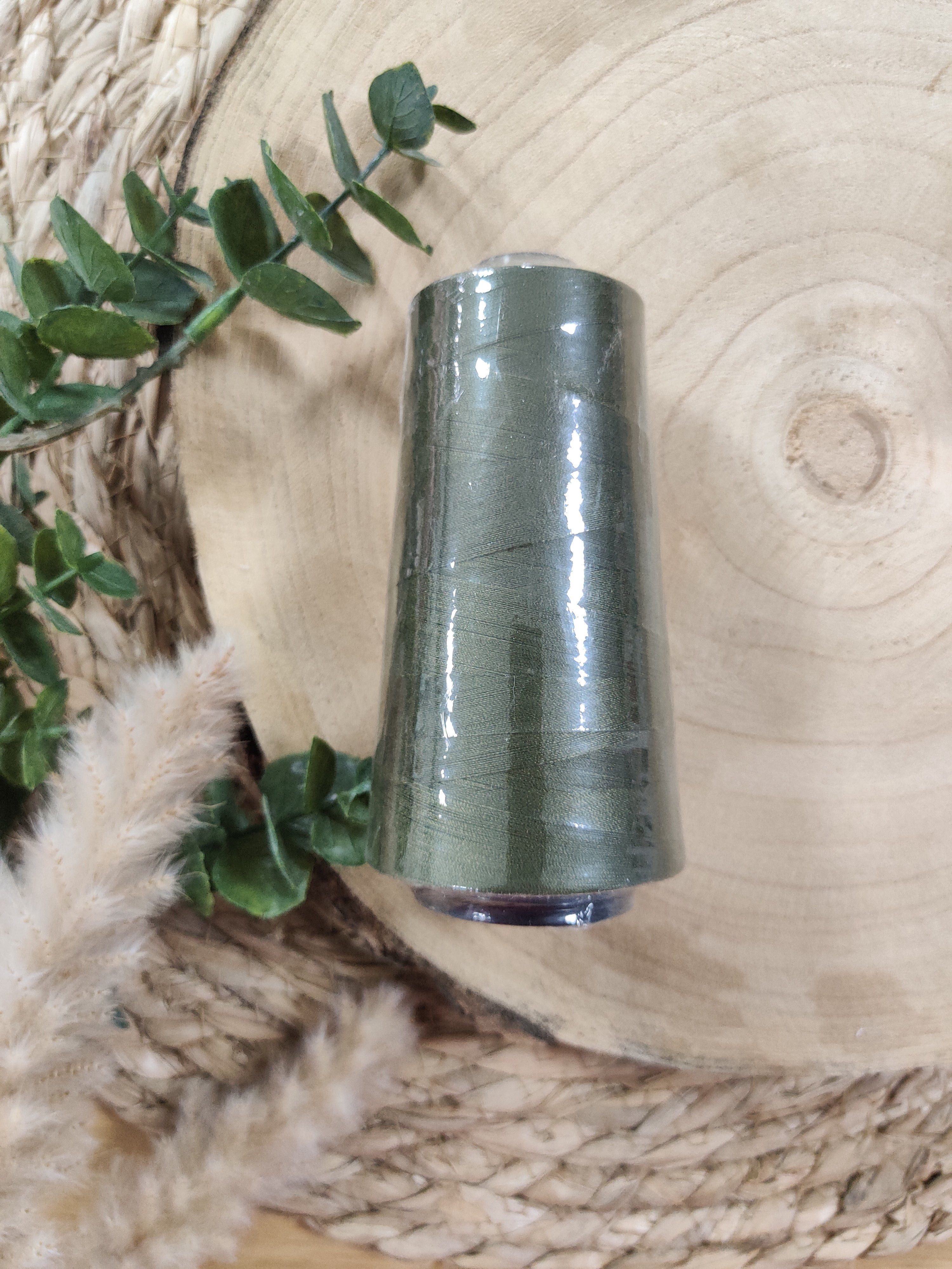 Fil cône 3000 m - Vert kaki