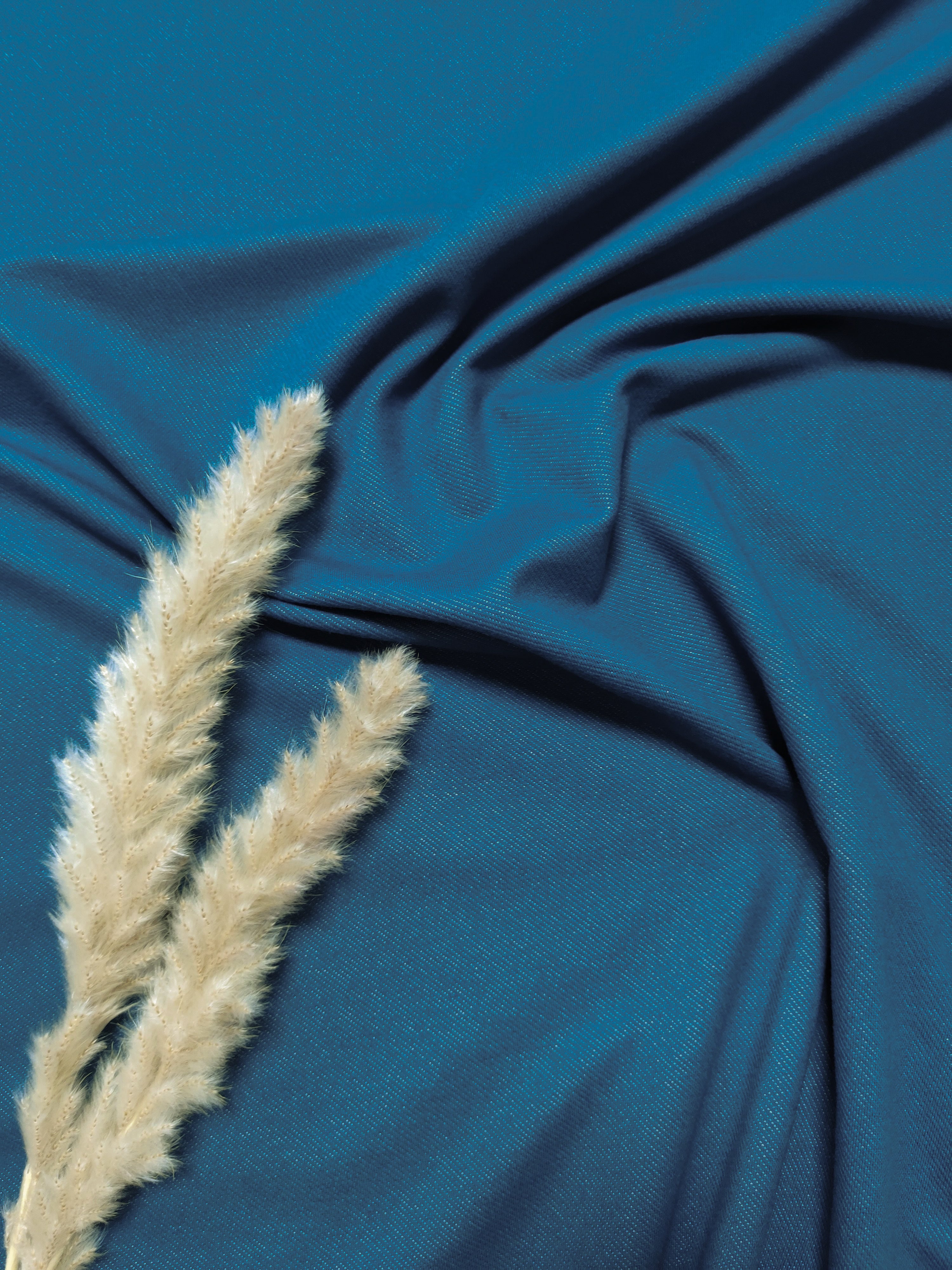 Jersey effet jeans - Pétrole