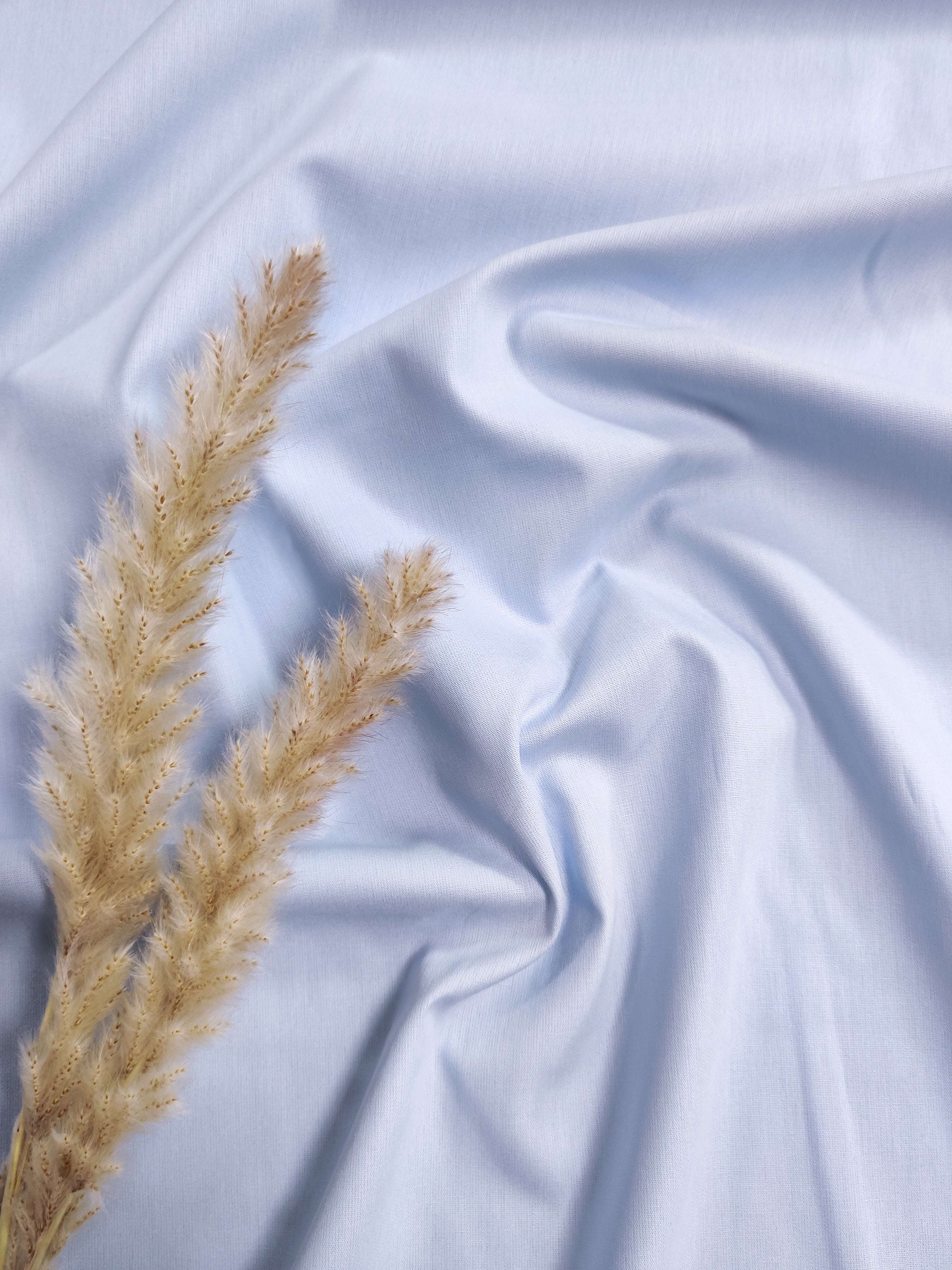 Popeline de Coton - bleu chemise