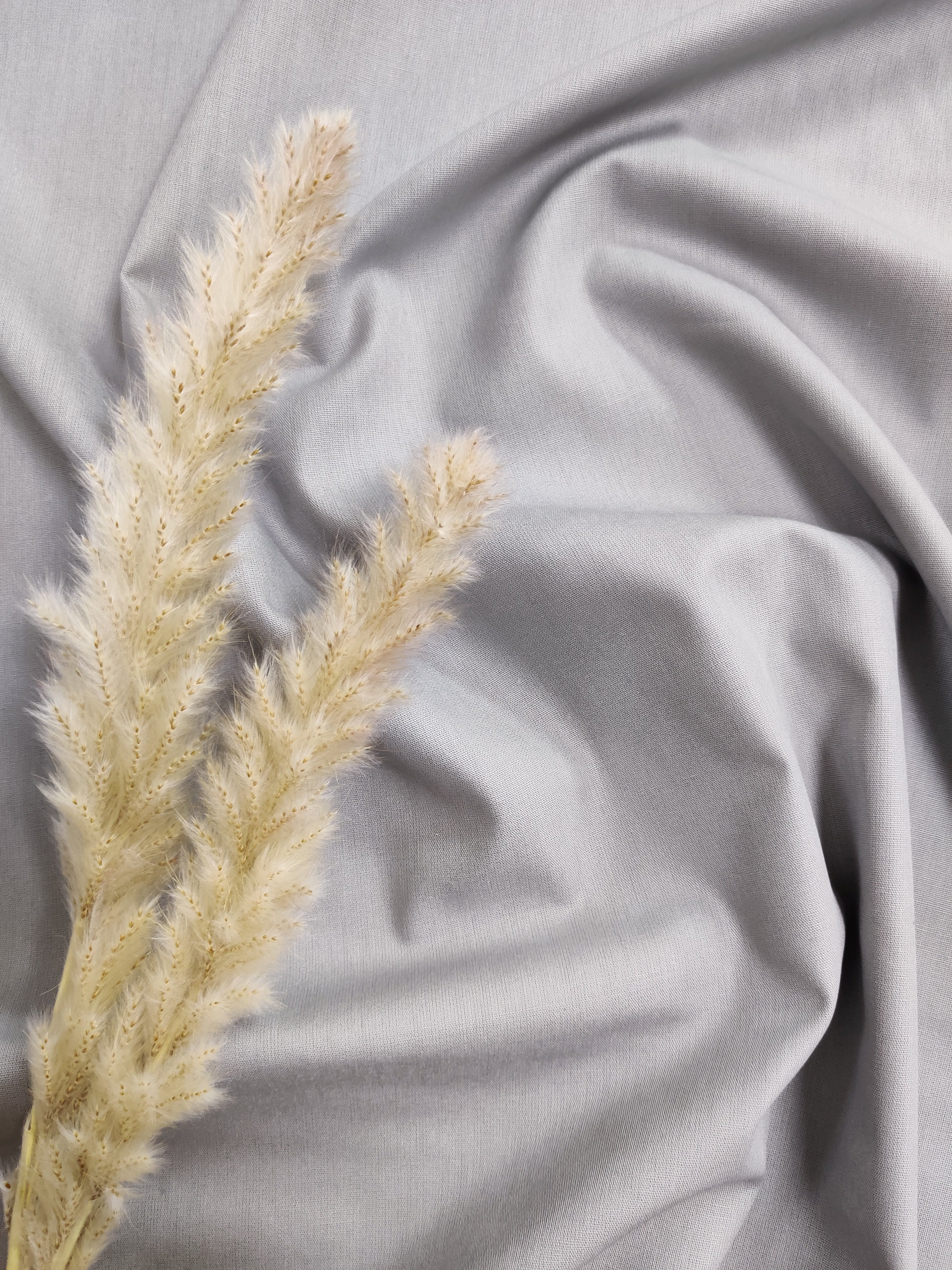 Popeline de Coton - Gris