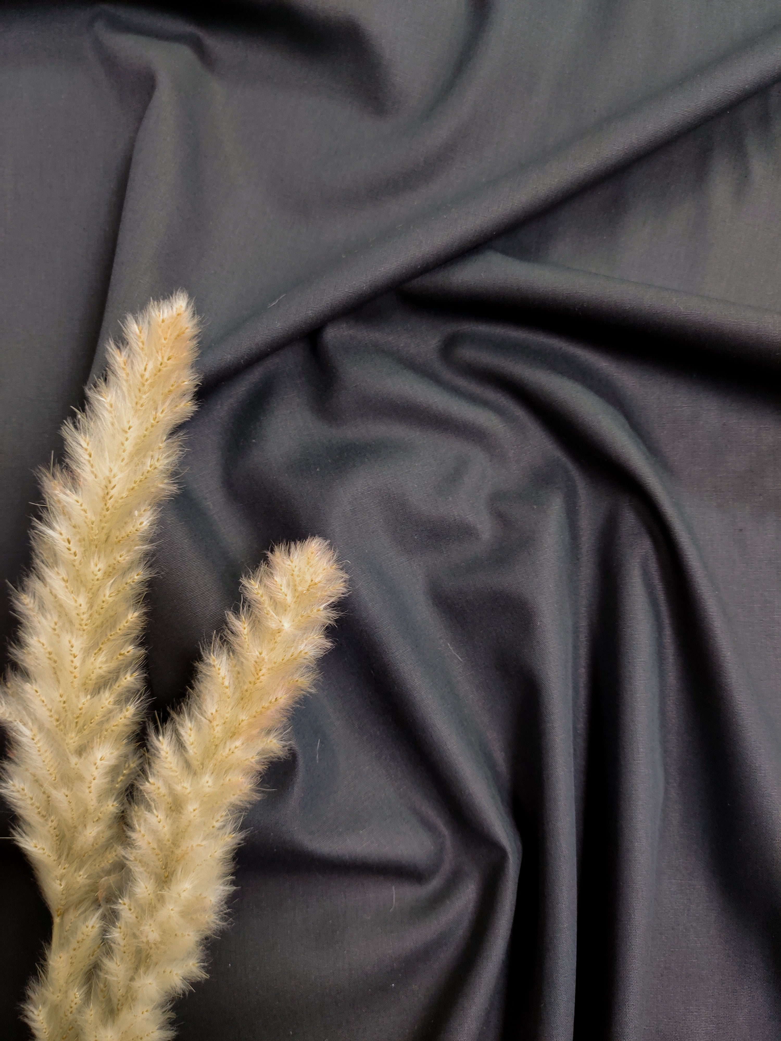 Popeline de Coton - Noir