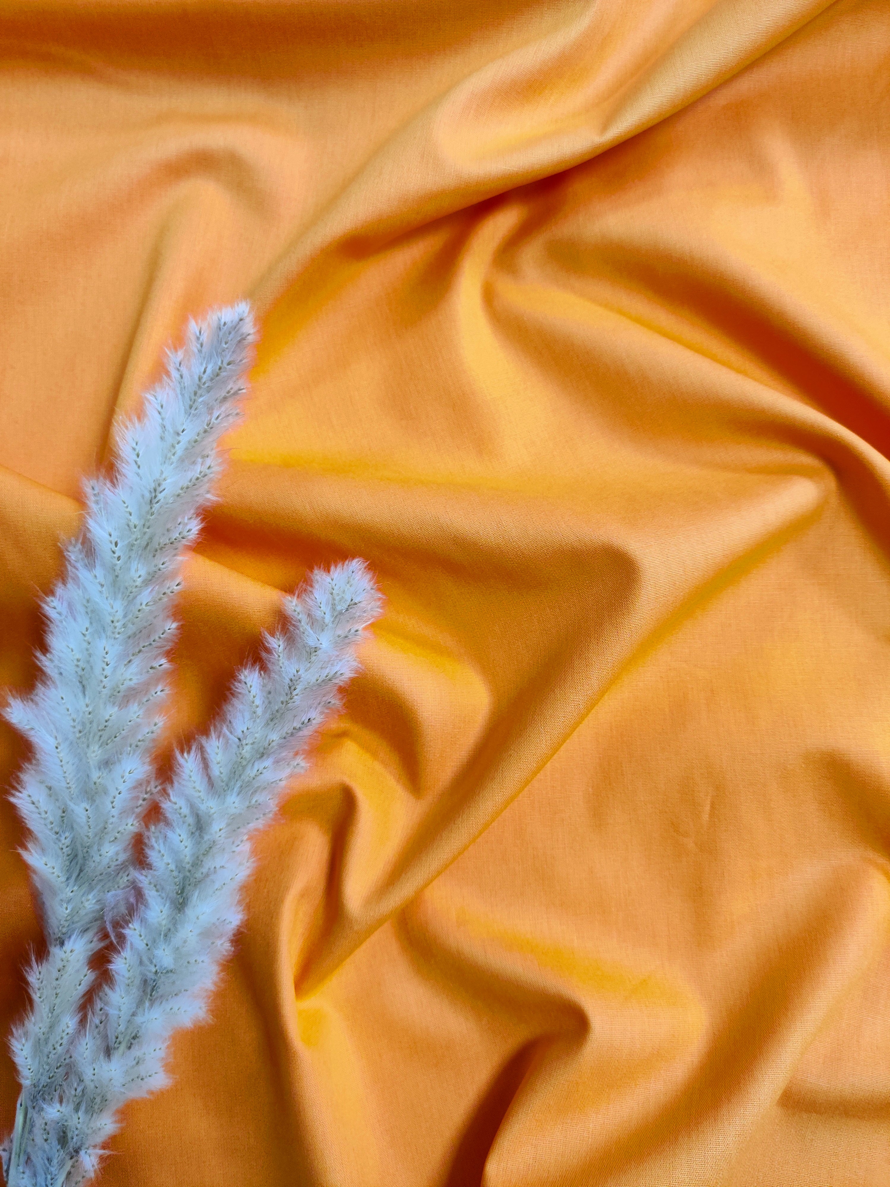 Popeline de Coton - Orange