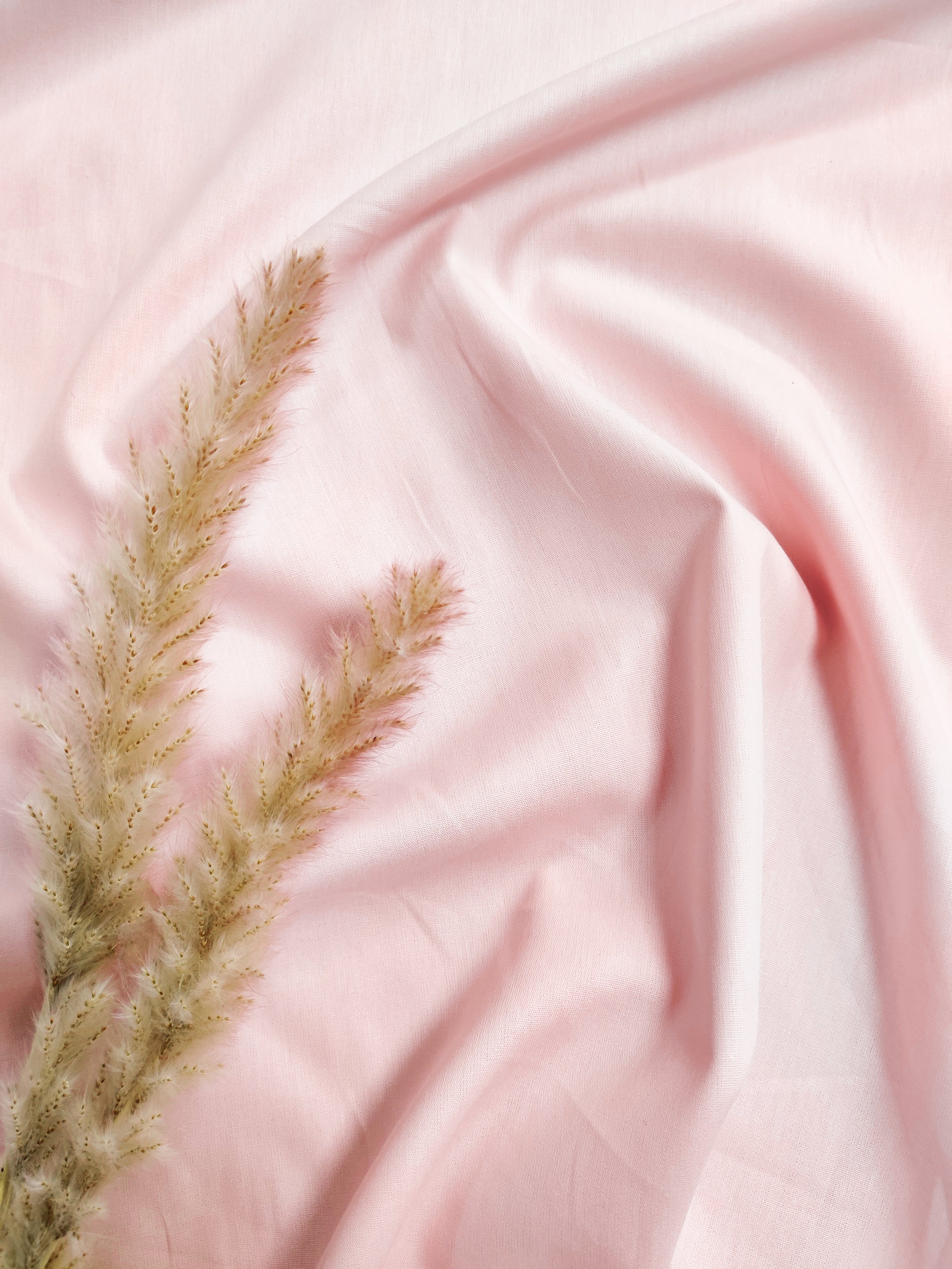 Popeline de Coton - Rose pâle