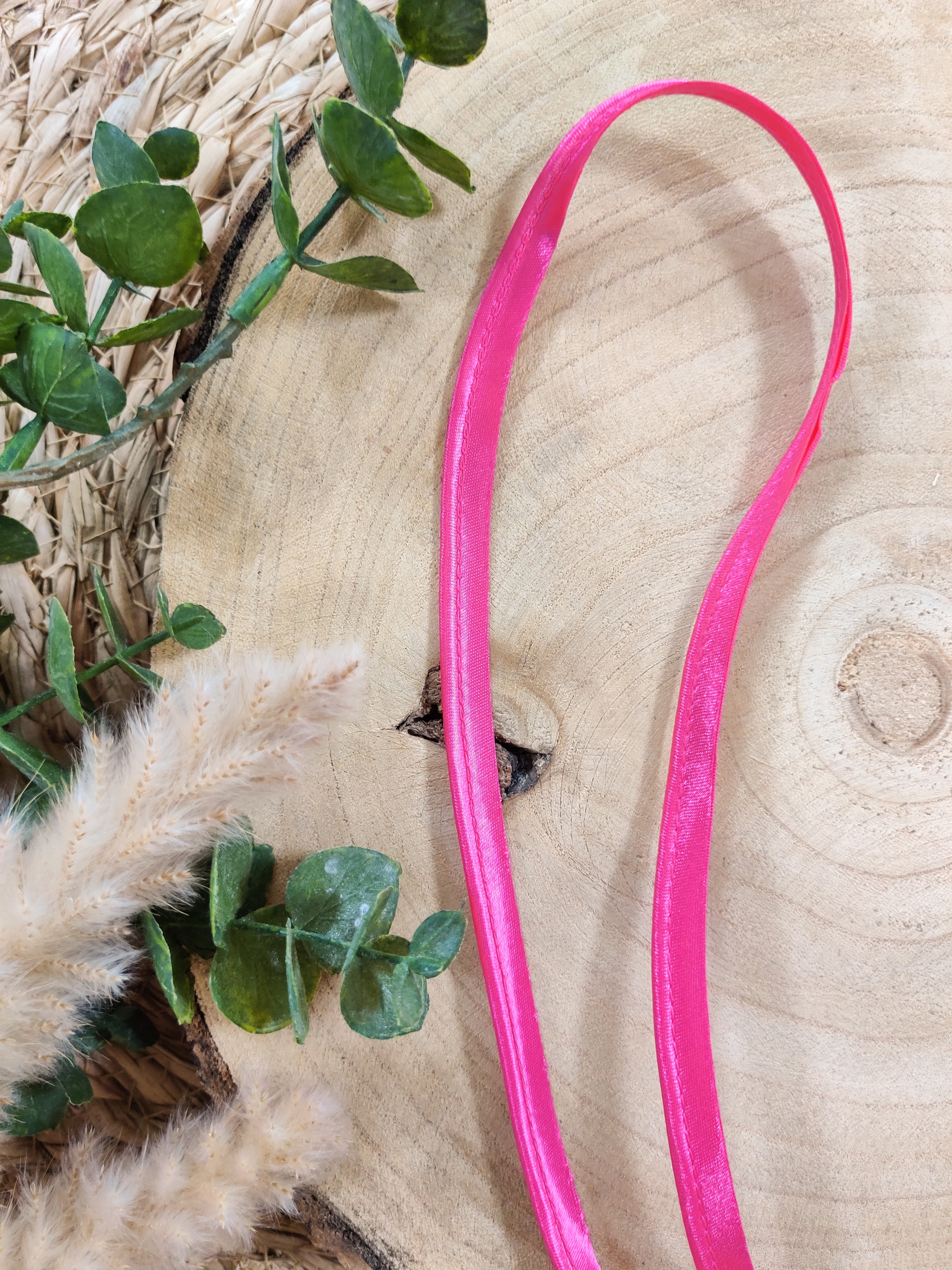 Passepoil satin - Rose flash