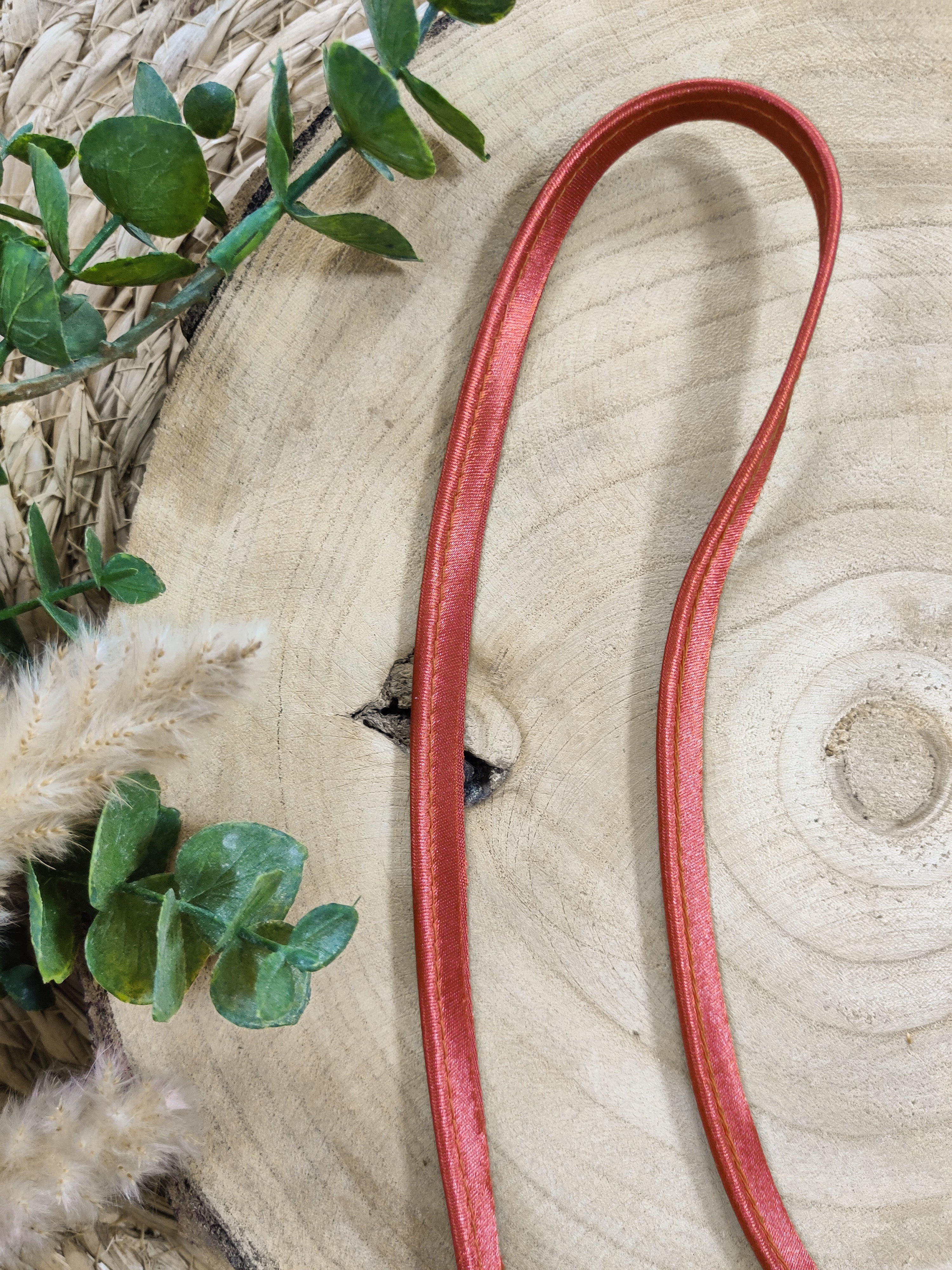 Passepoil satin terracotta