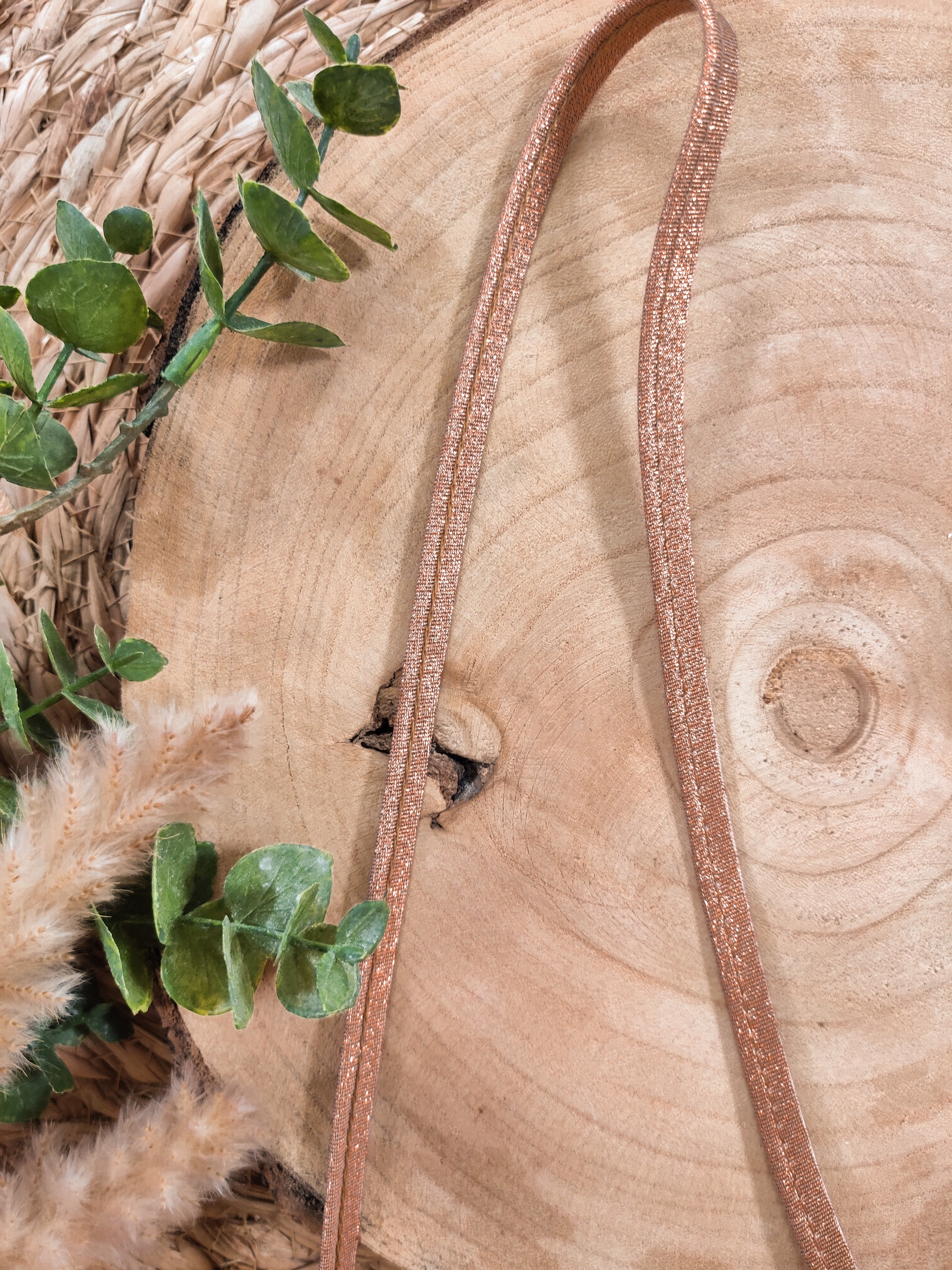 Passepoil cuivre lurex