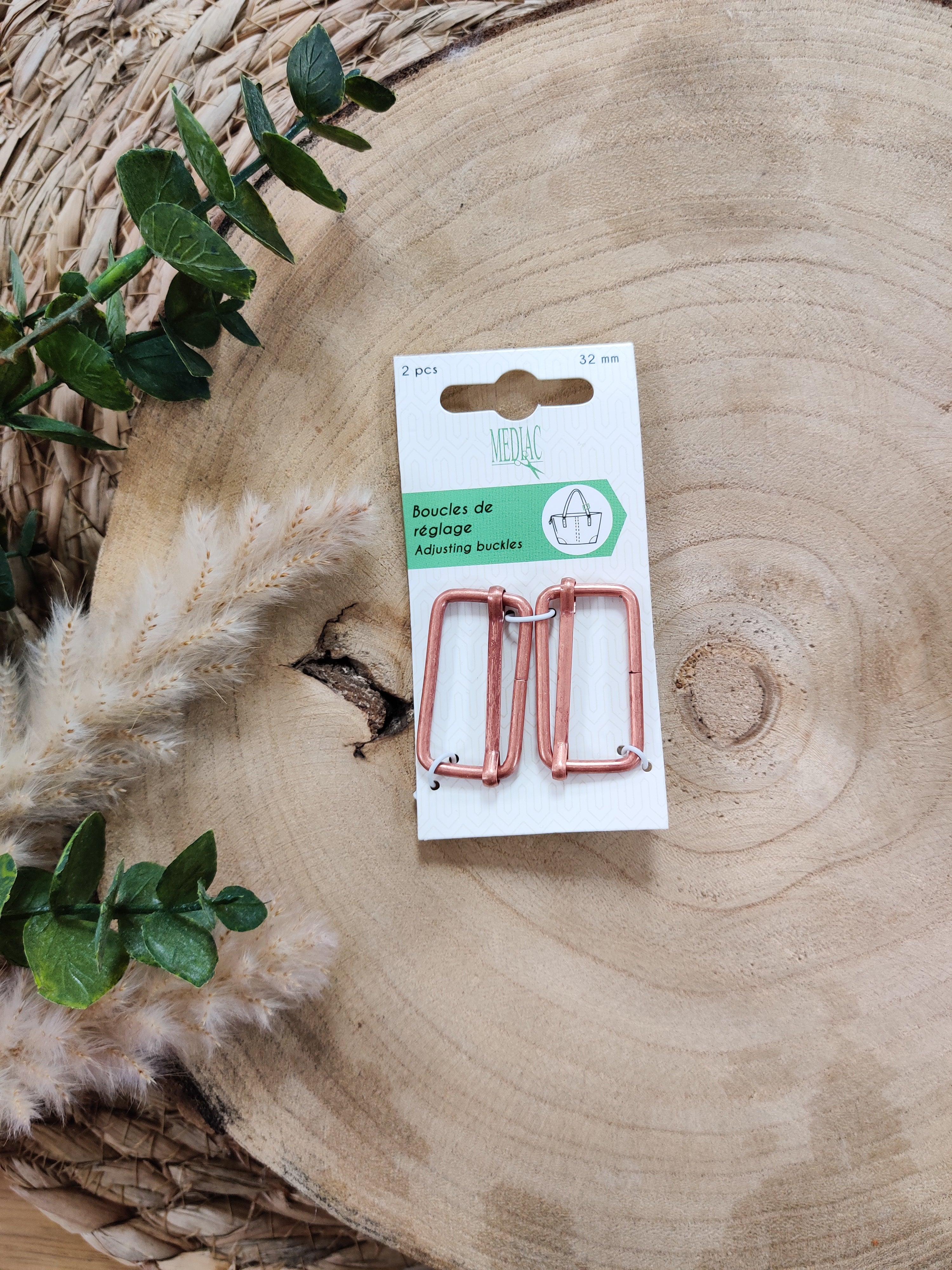 Boucles de réglage 32 mm - plusieurs coloris