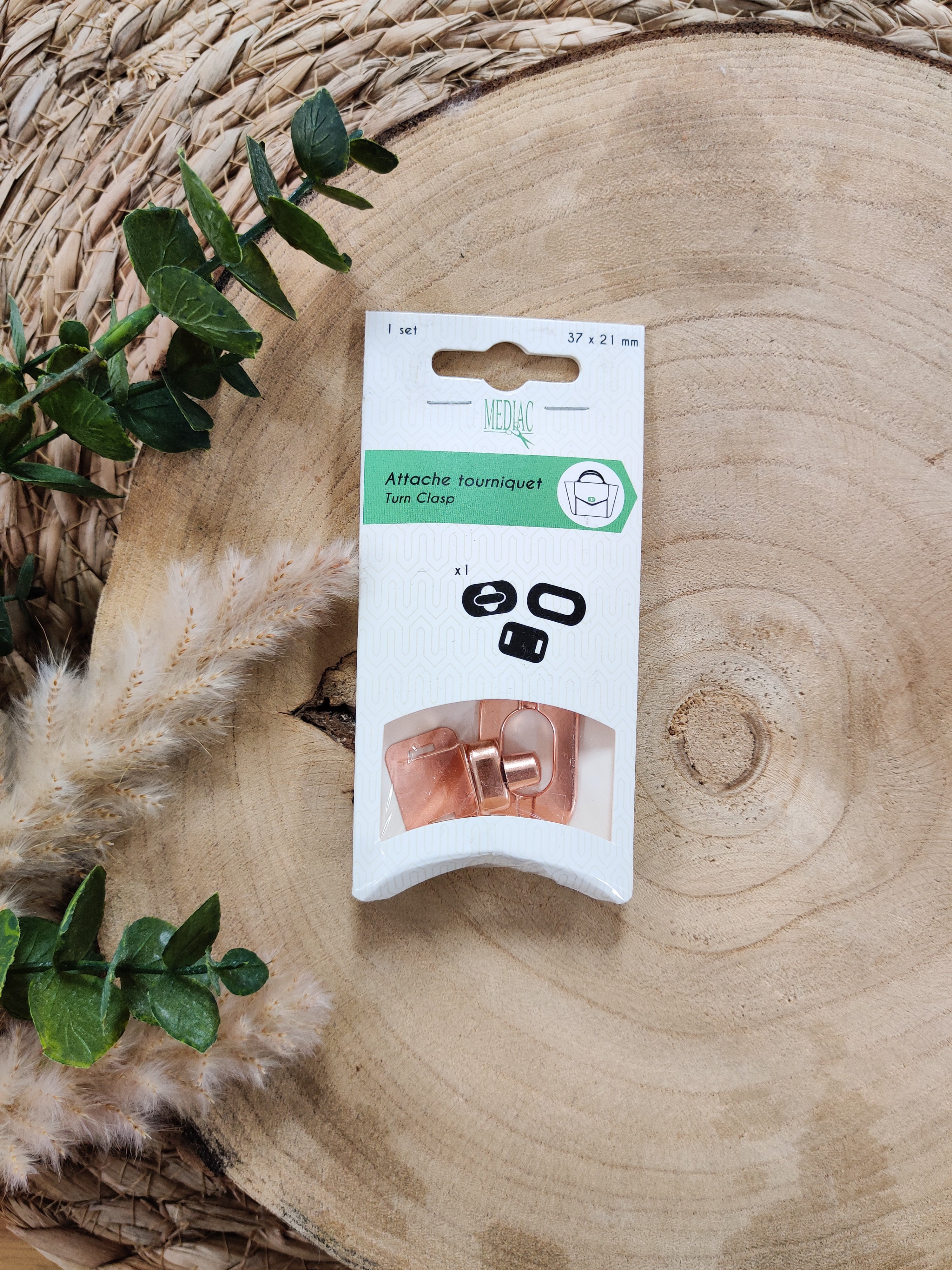 Attaches tourniquet pour sac - 4 coloris