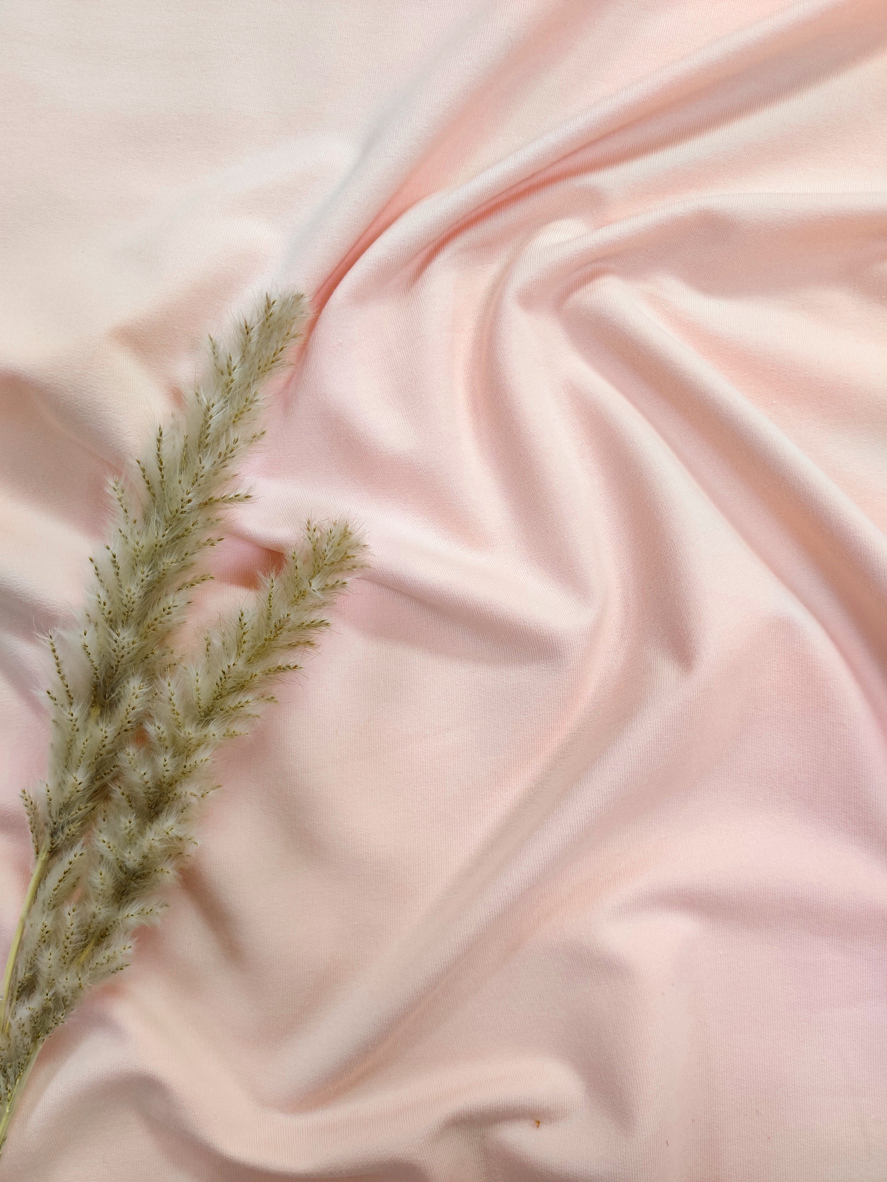 Jersey de coton BIO - Rose poudré