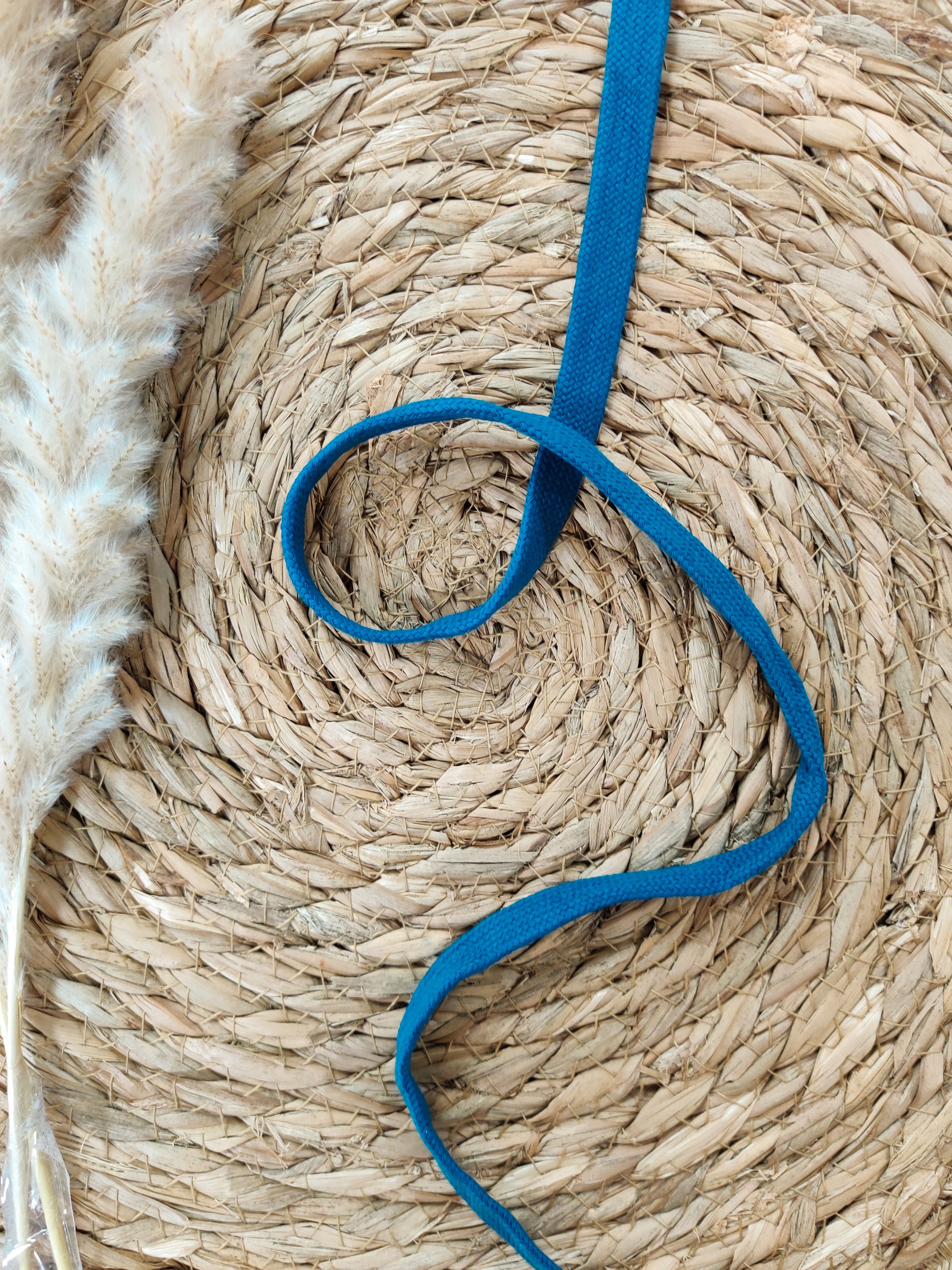 Cordon plat pour sweat 15mm - Pétrole