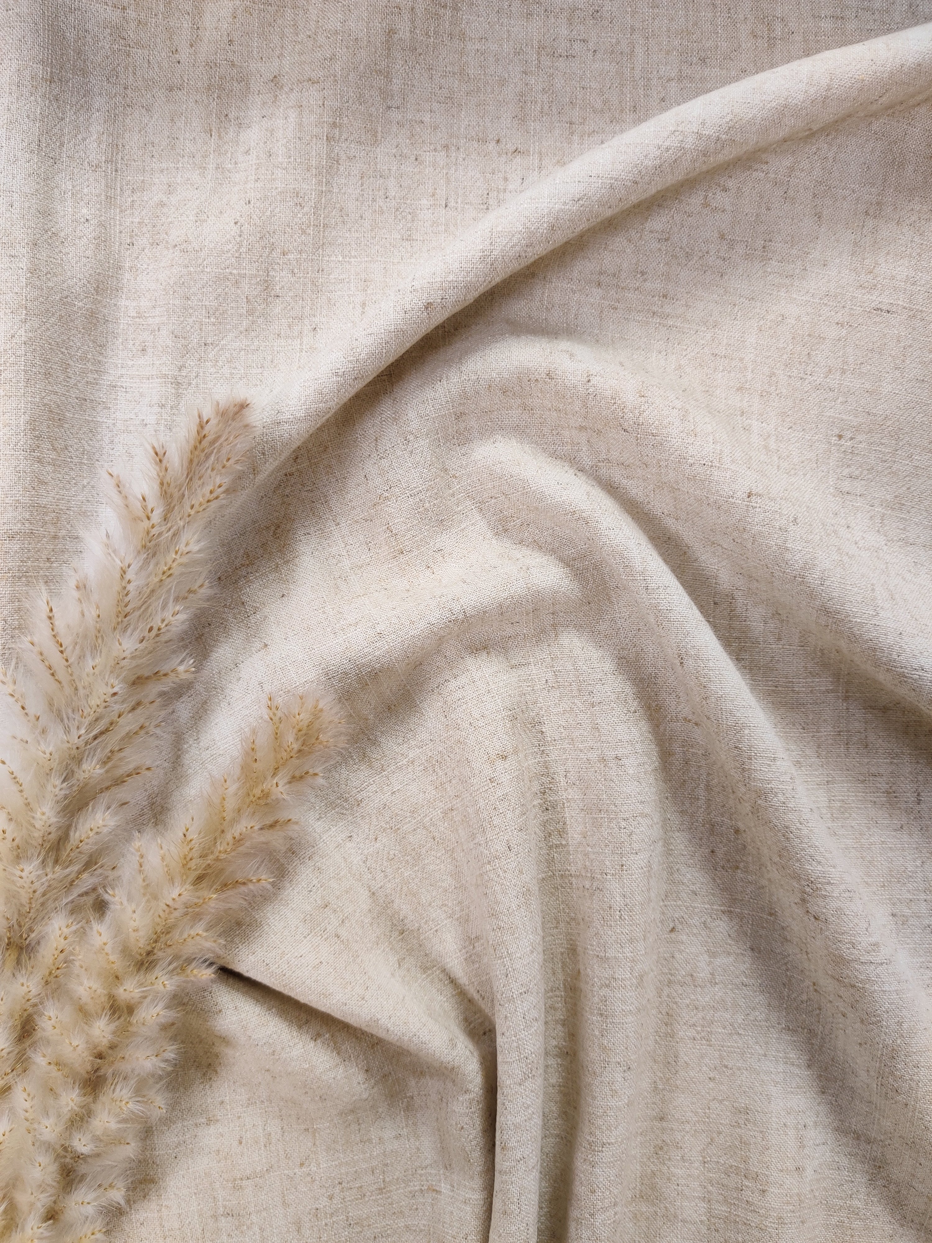 Lin viscose - Beige naturel