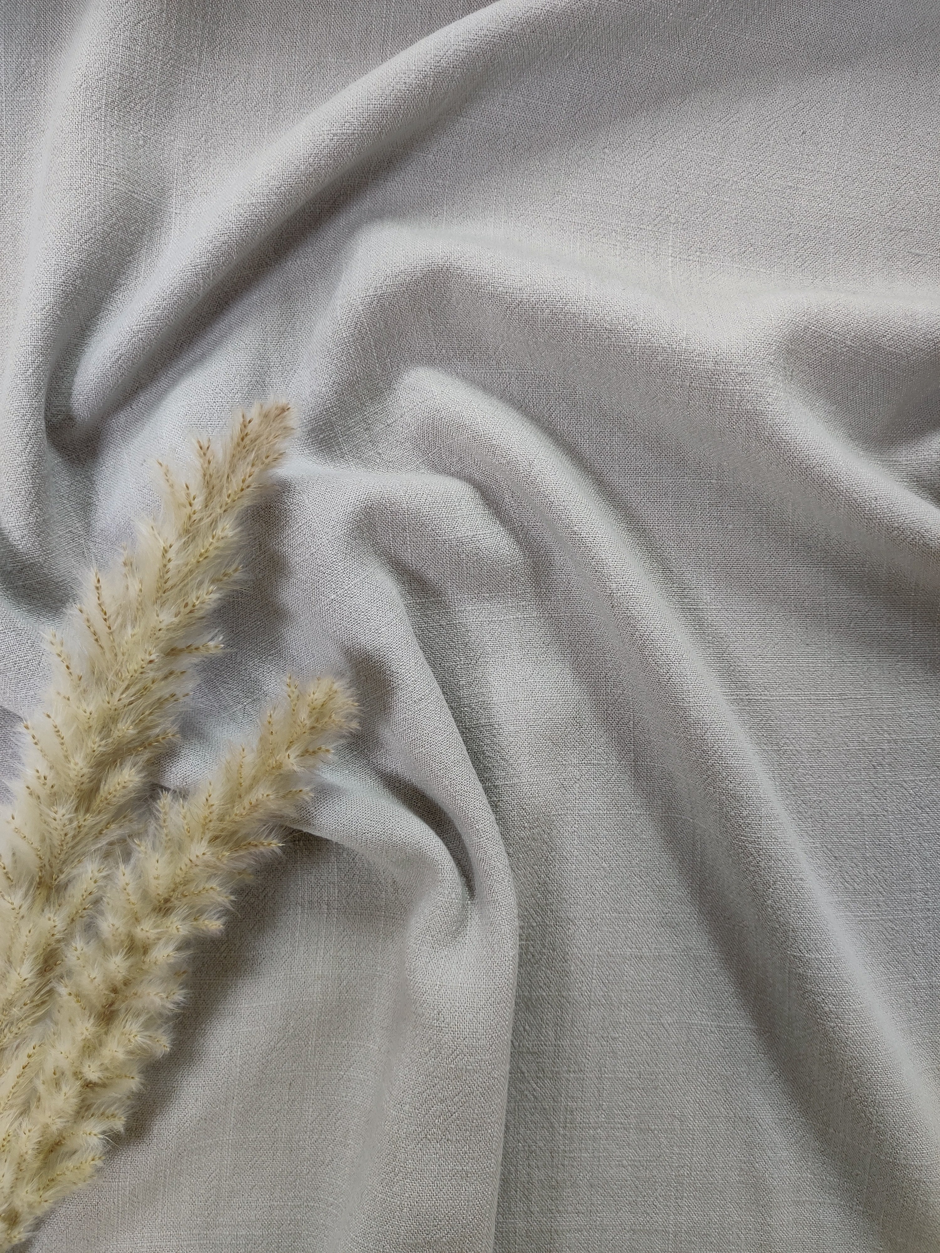 Lin viscose - Gris clair