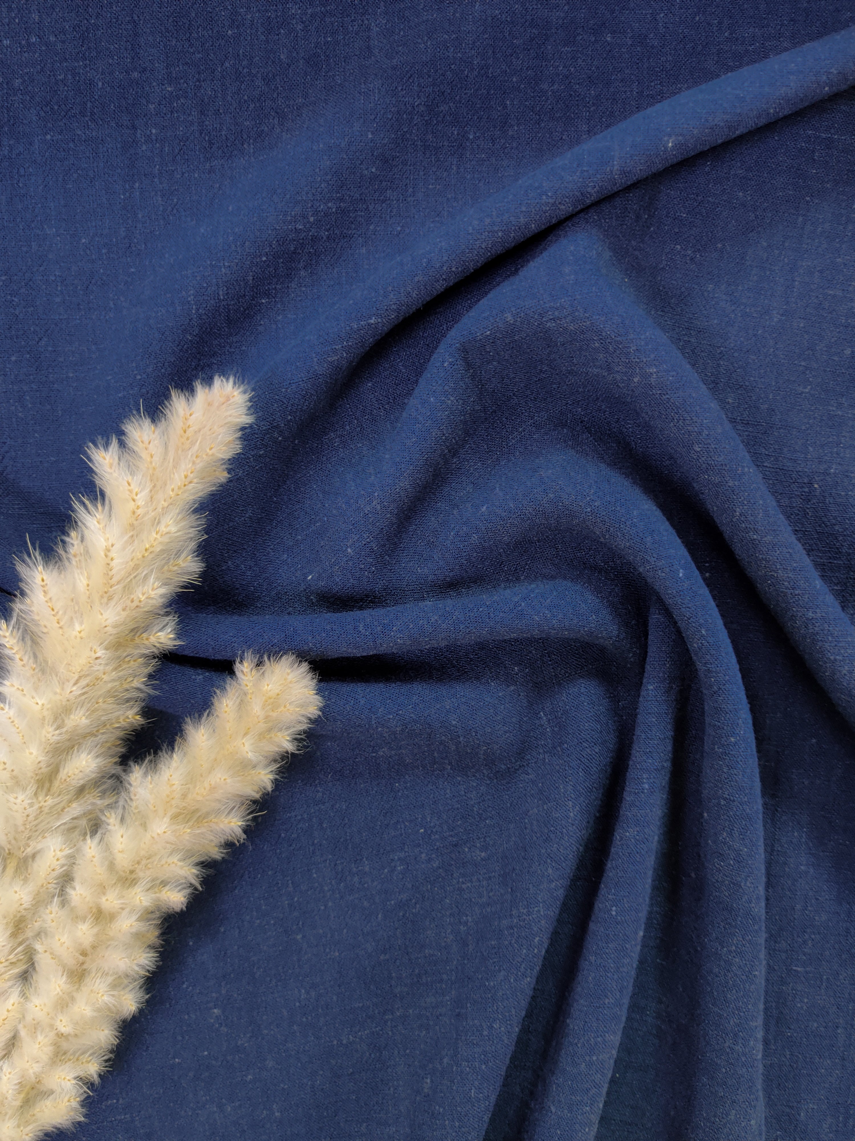 Lin viscose - Bleu marine