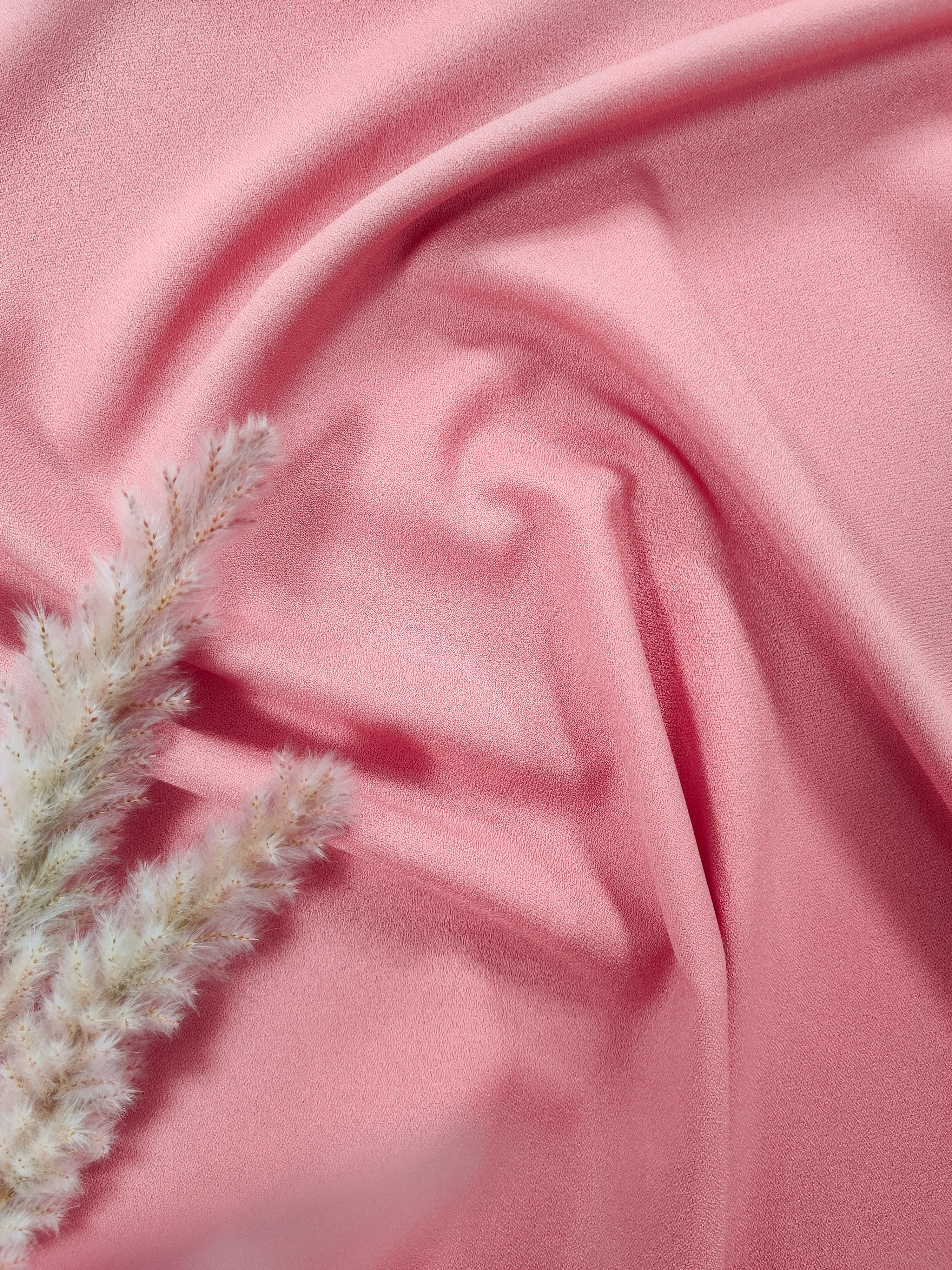 Crêpe marocain stretch - Rose
